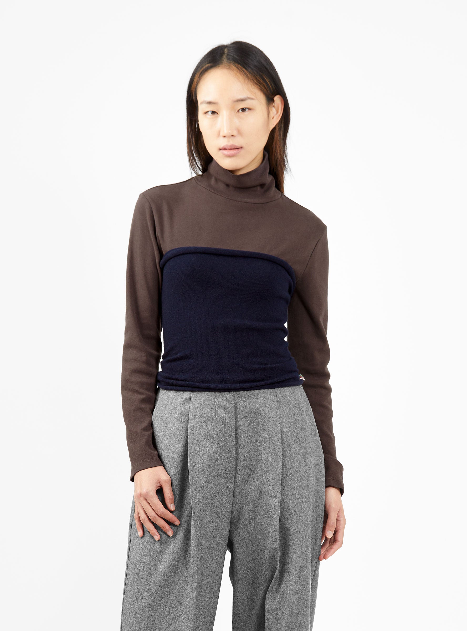  Extreme Cashmere N°8 Belt Top Navy