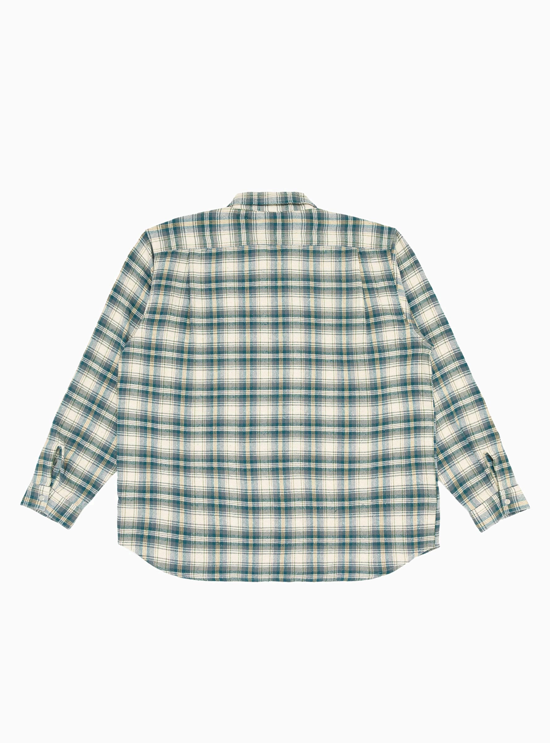  Garbstore Grande Zip Shirt Ecru Check - Size: XL