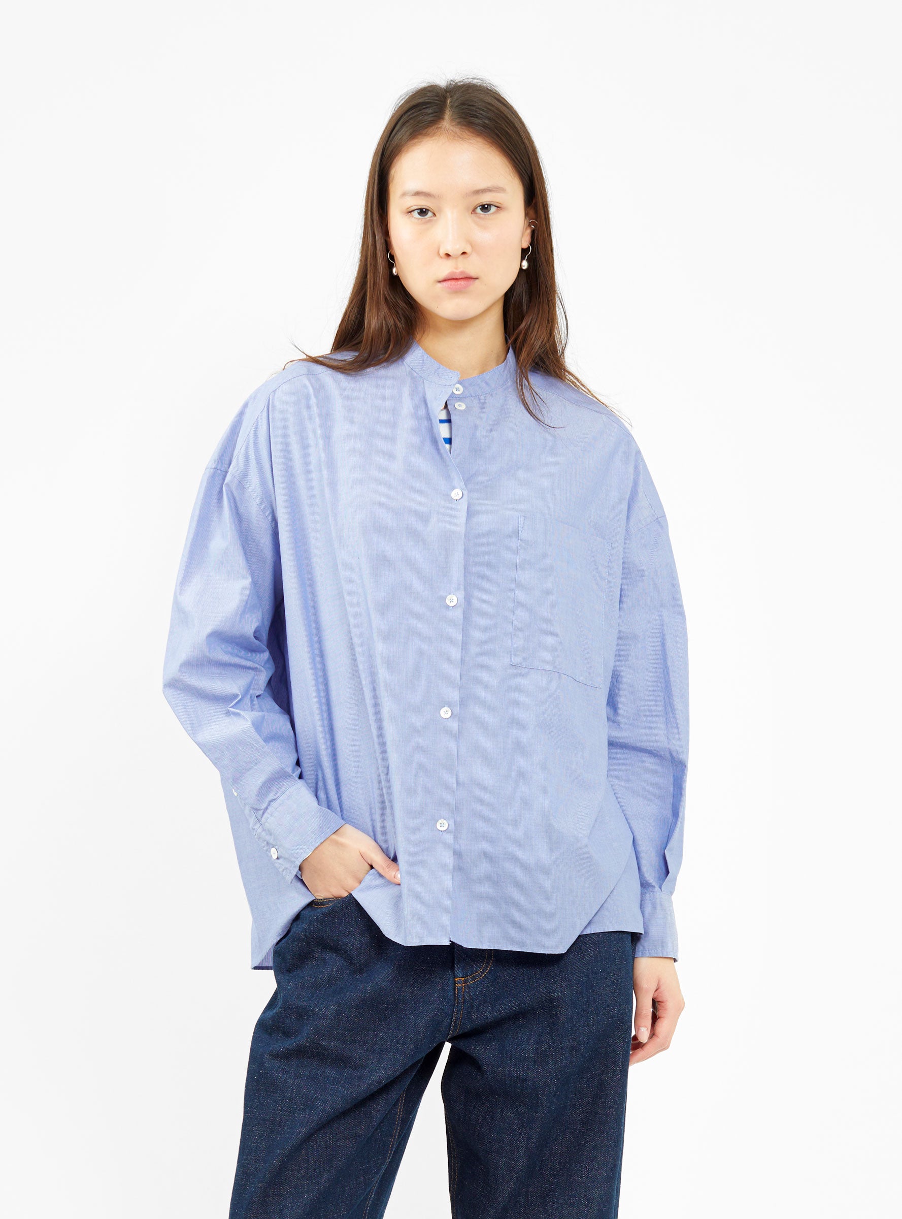  Bellerose Gorky Shirt Blue Stripe