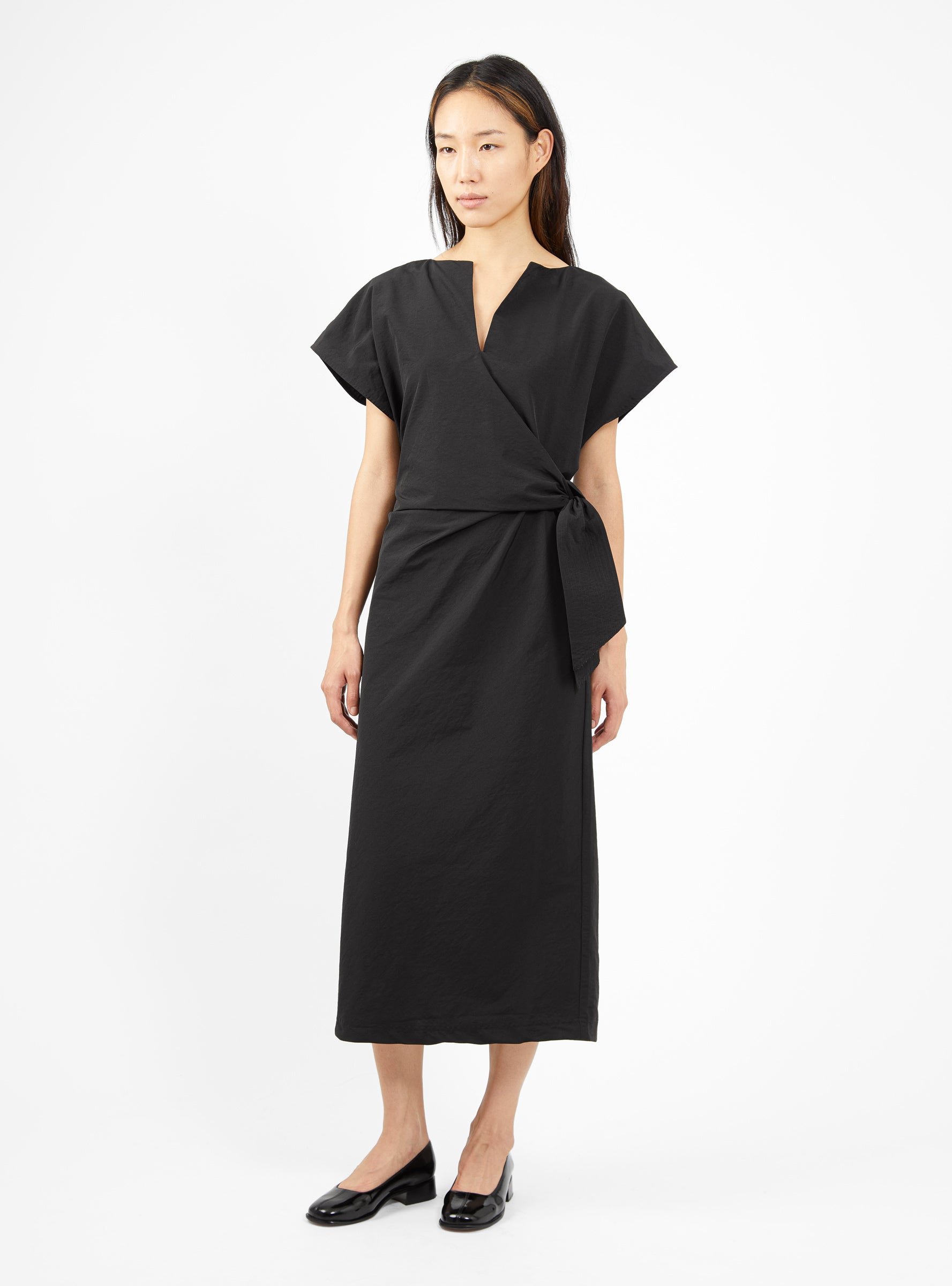  Apiece Apart Yamibica Tie Dress Black - Size: Small