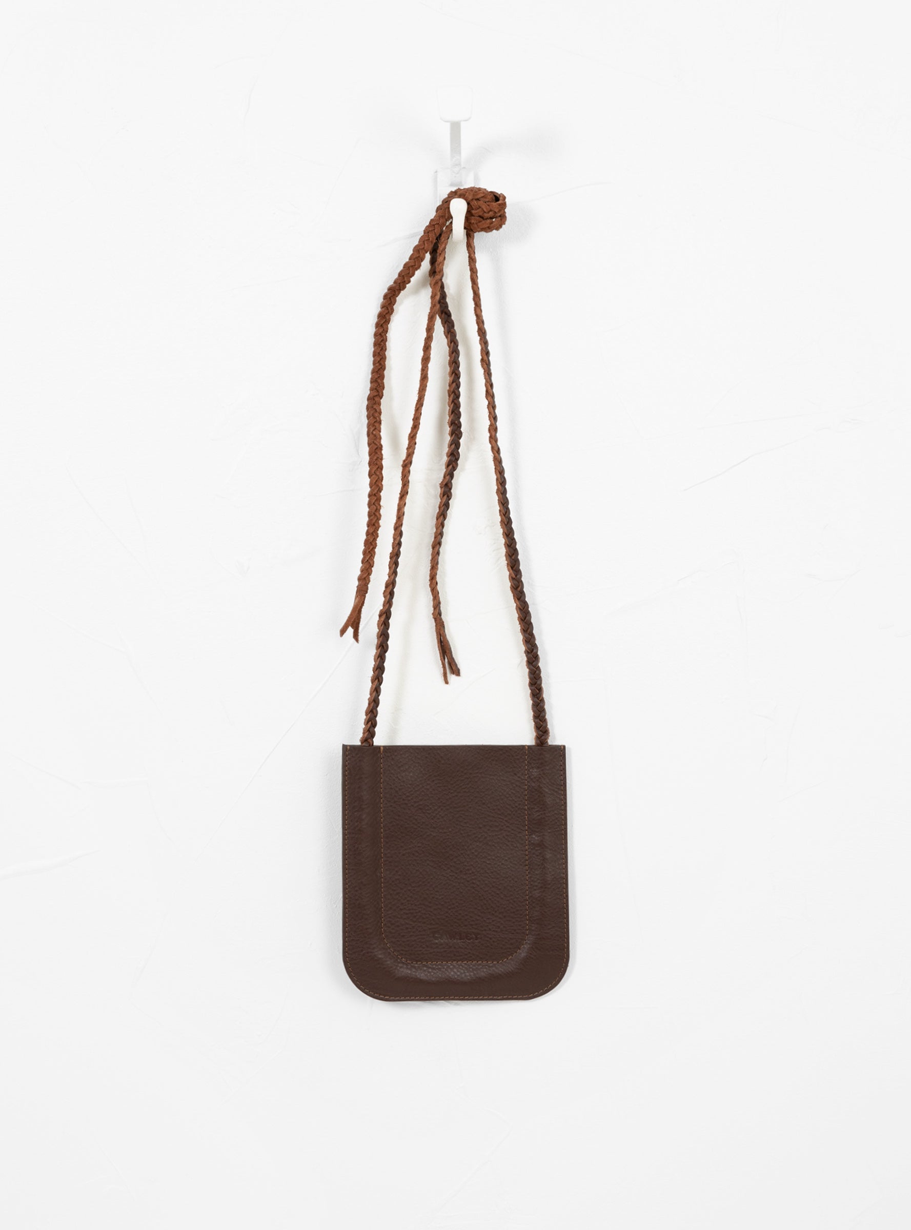  Cawley Plaited Mobile Bag Brown