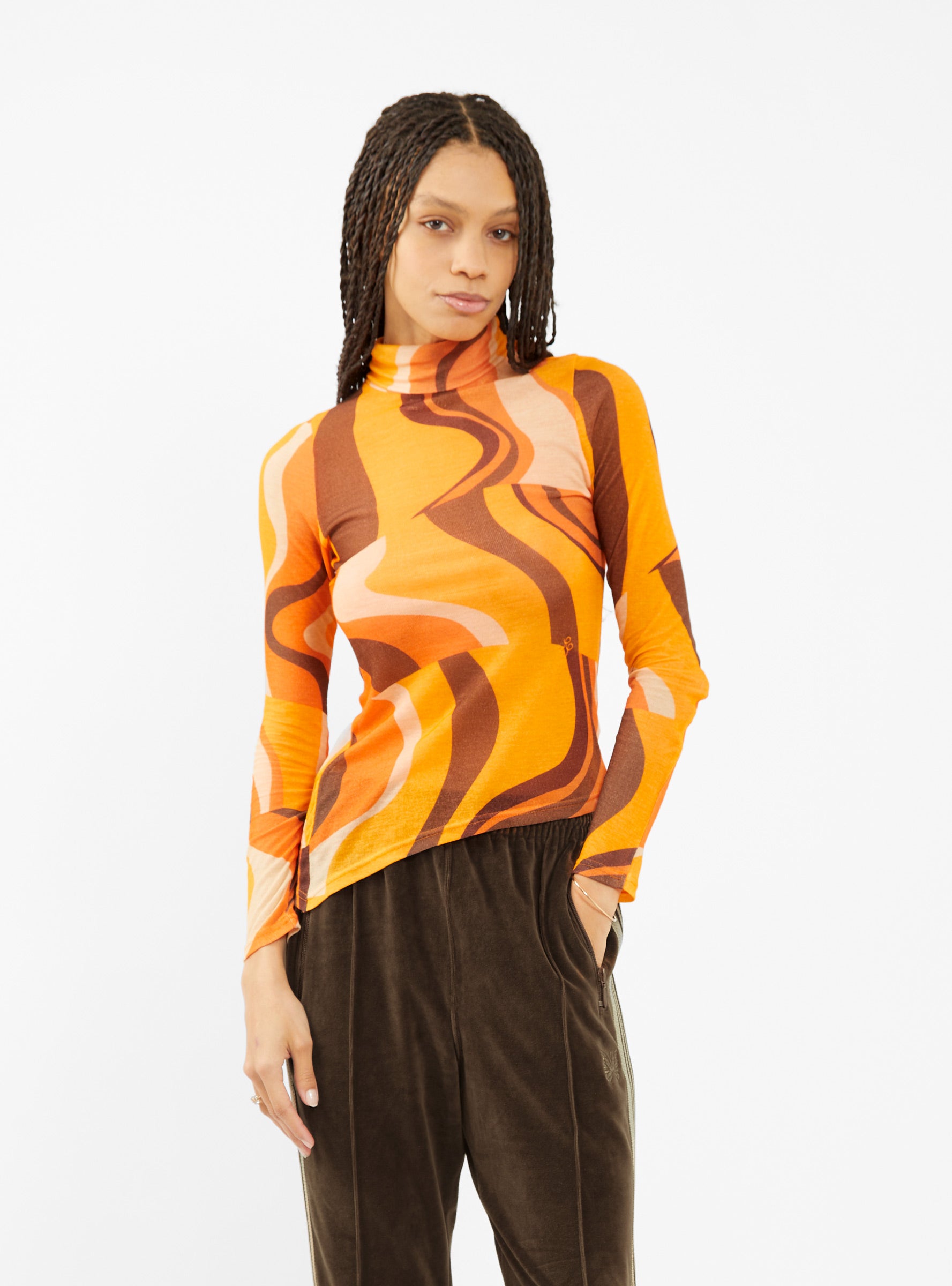  Rejina Pyo Logan Top Orange Print