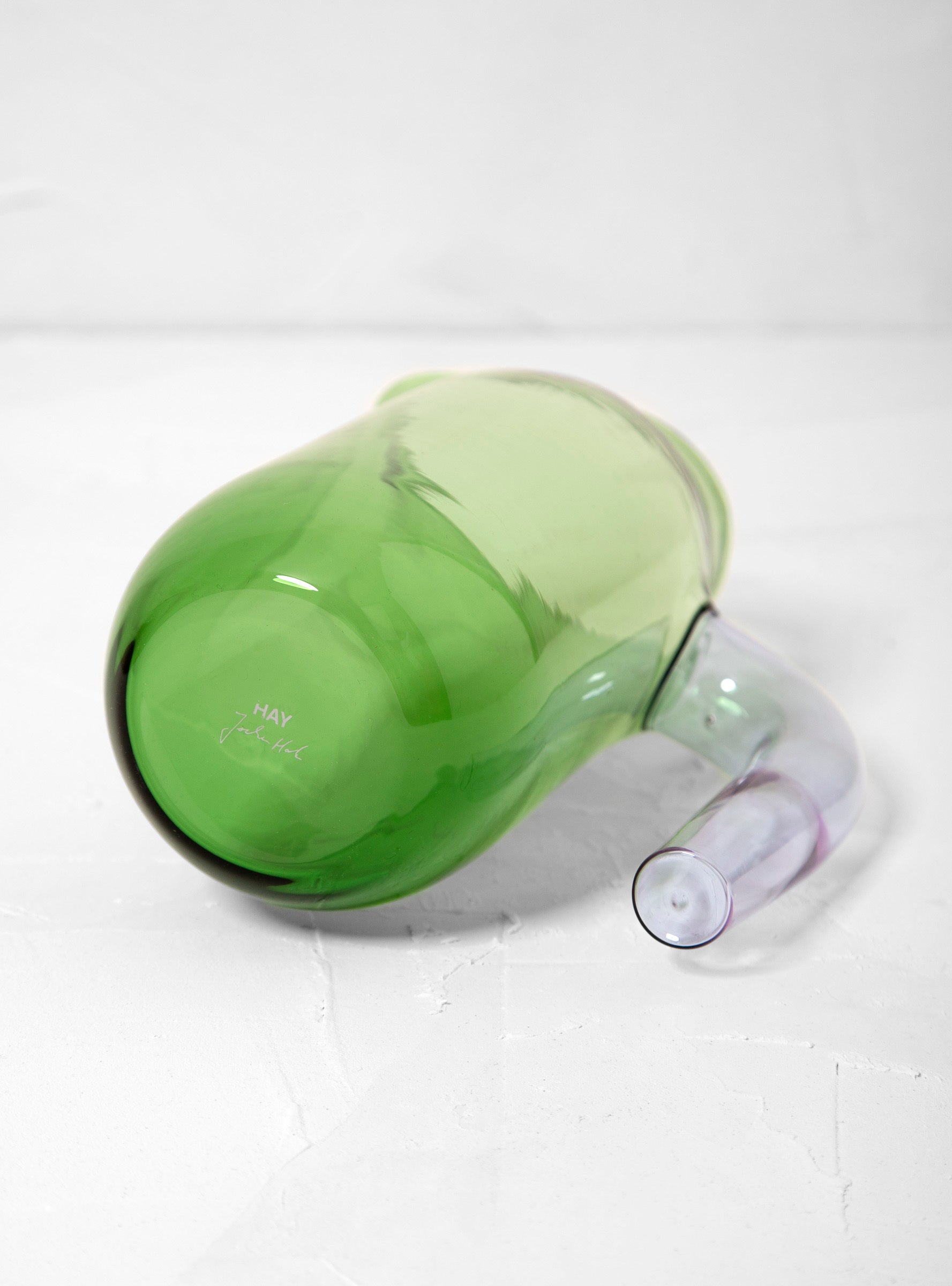  Hay x Jochen Holz Glass Jug Green & Lavender