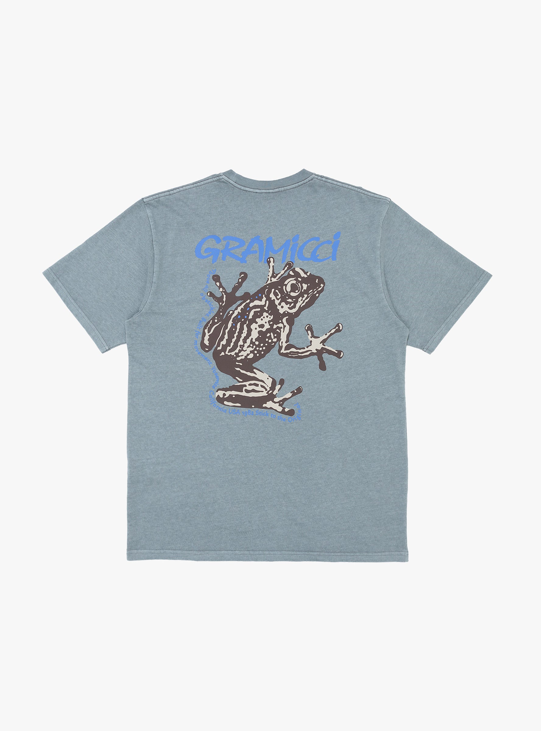 Gramicci Gramicci Sticky Frog T-shirt Slate Pigment - Size: Medium
