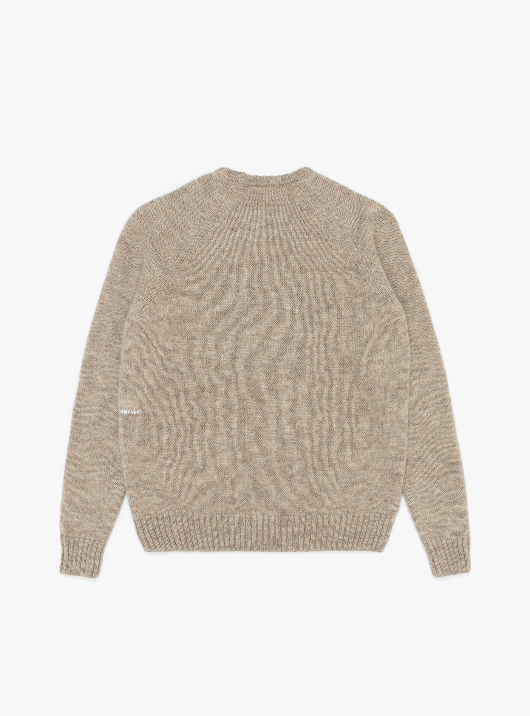 Pop Trading Company Pop Trading Company Initials Knitted Crewneck Sesame - Size: XL