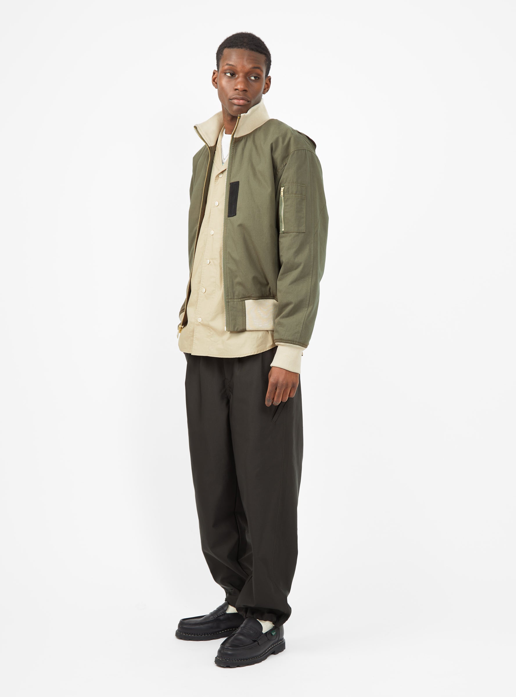  Garbstore Flight V2 Jacket Khaki - Size: Large