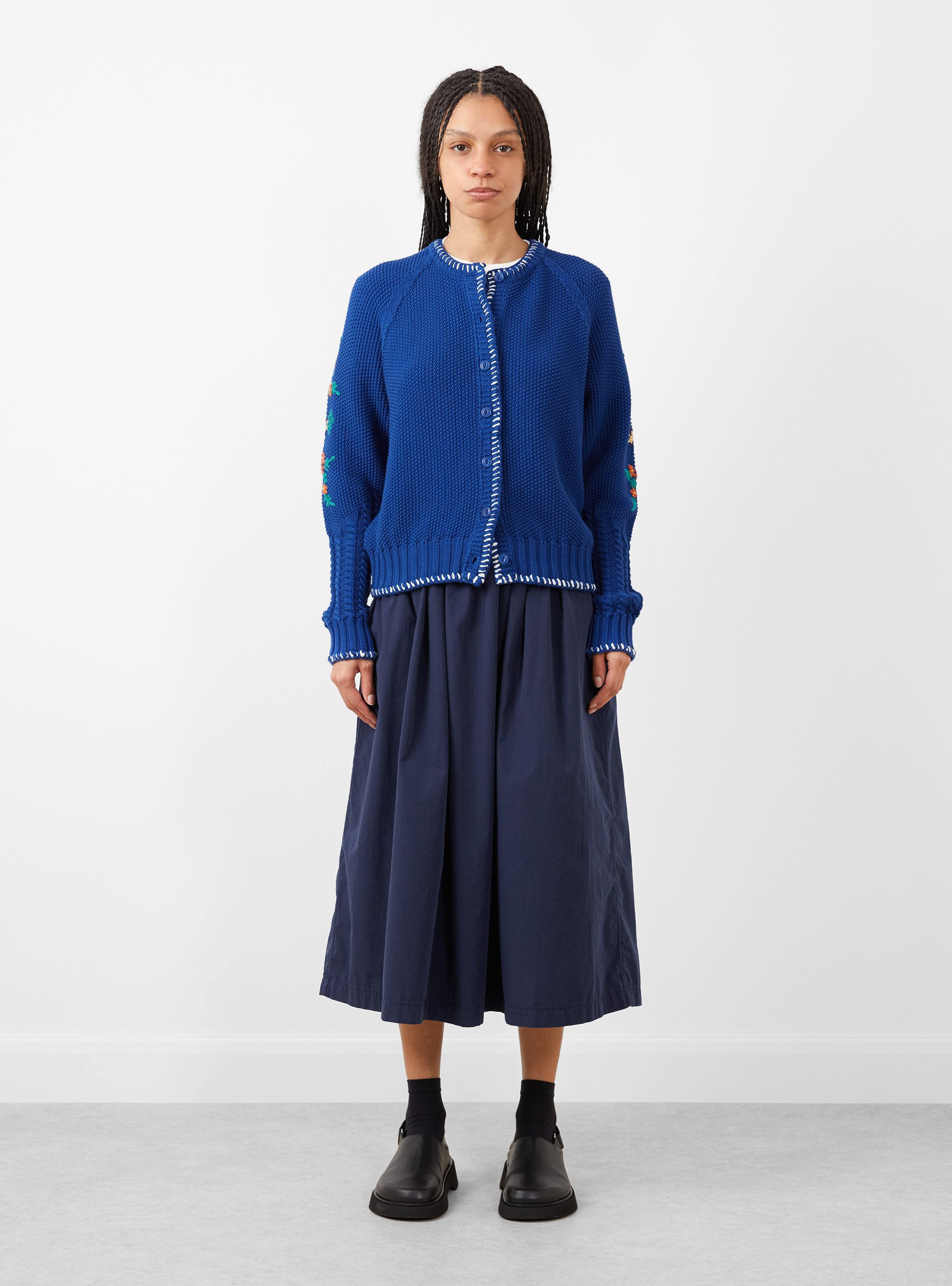 Ymc YMC Lotus Cardigan Blue - Size: Medium