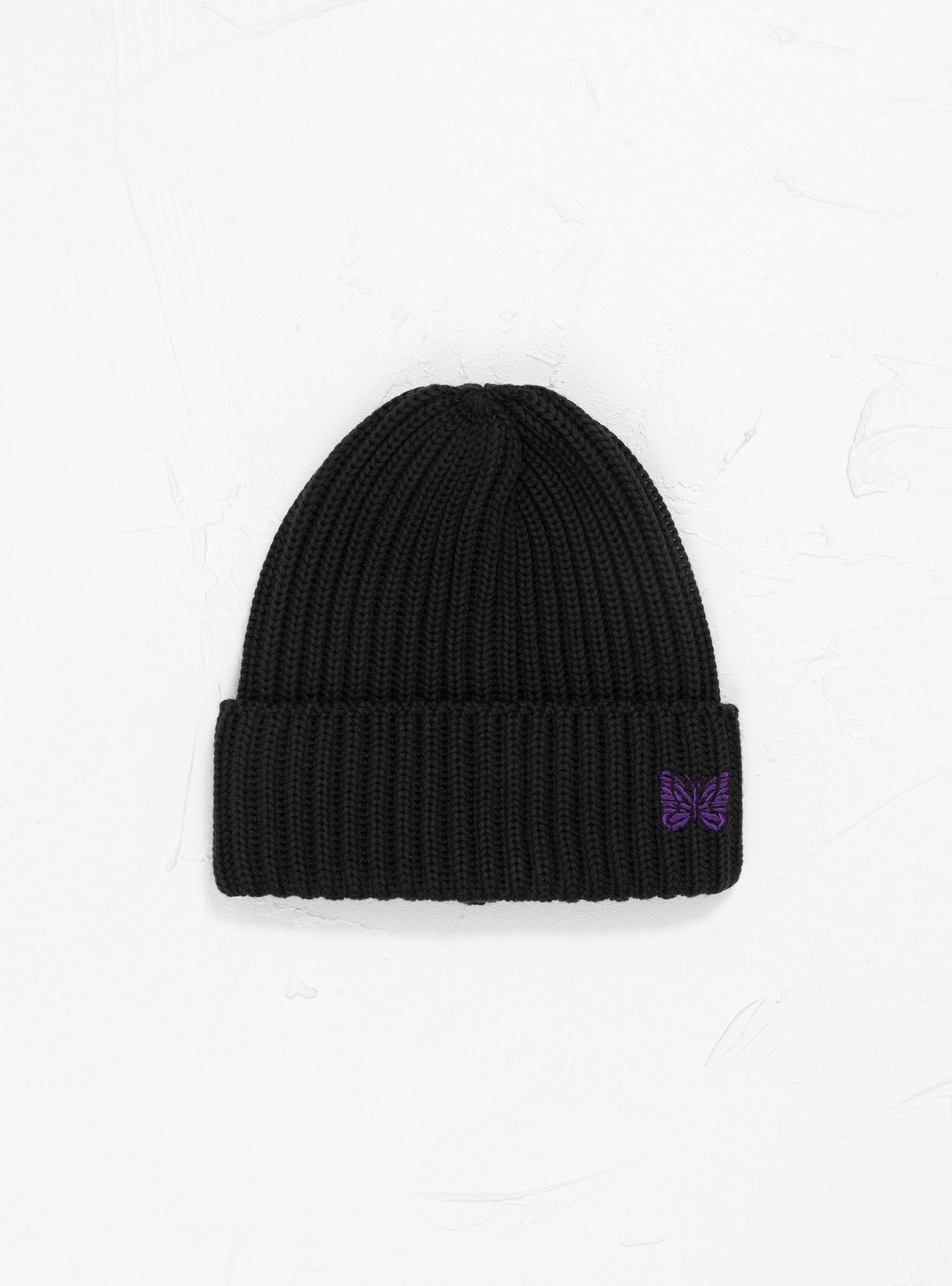  Needles Merino Wool Watch Cap Black