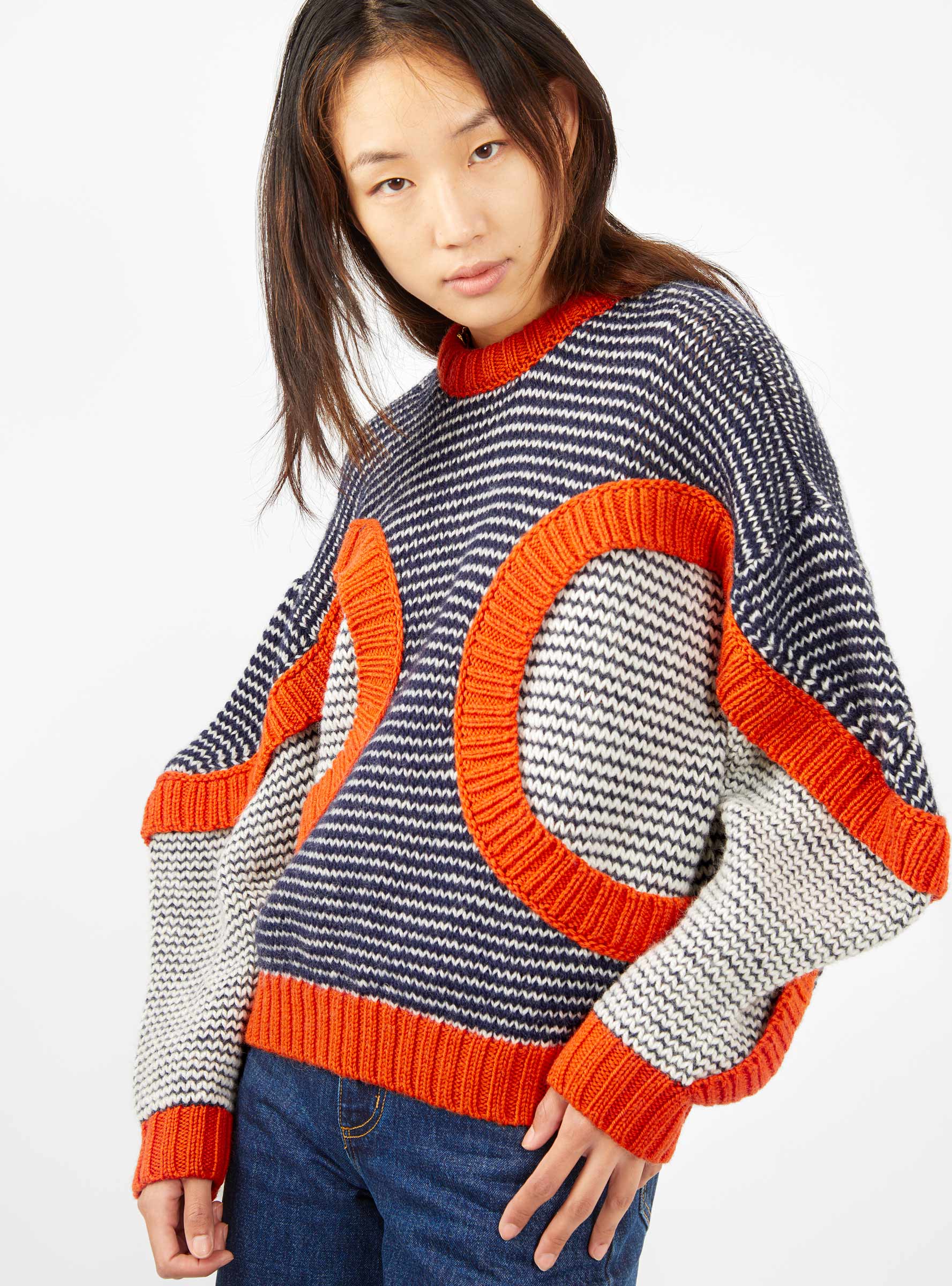  Henrik Vibskov Tomato Sweater Navy & Red