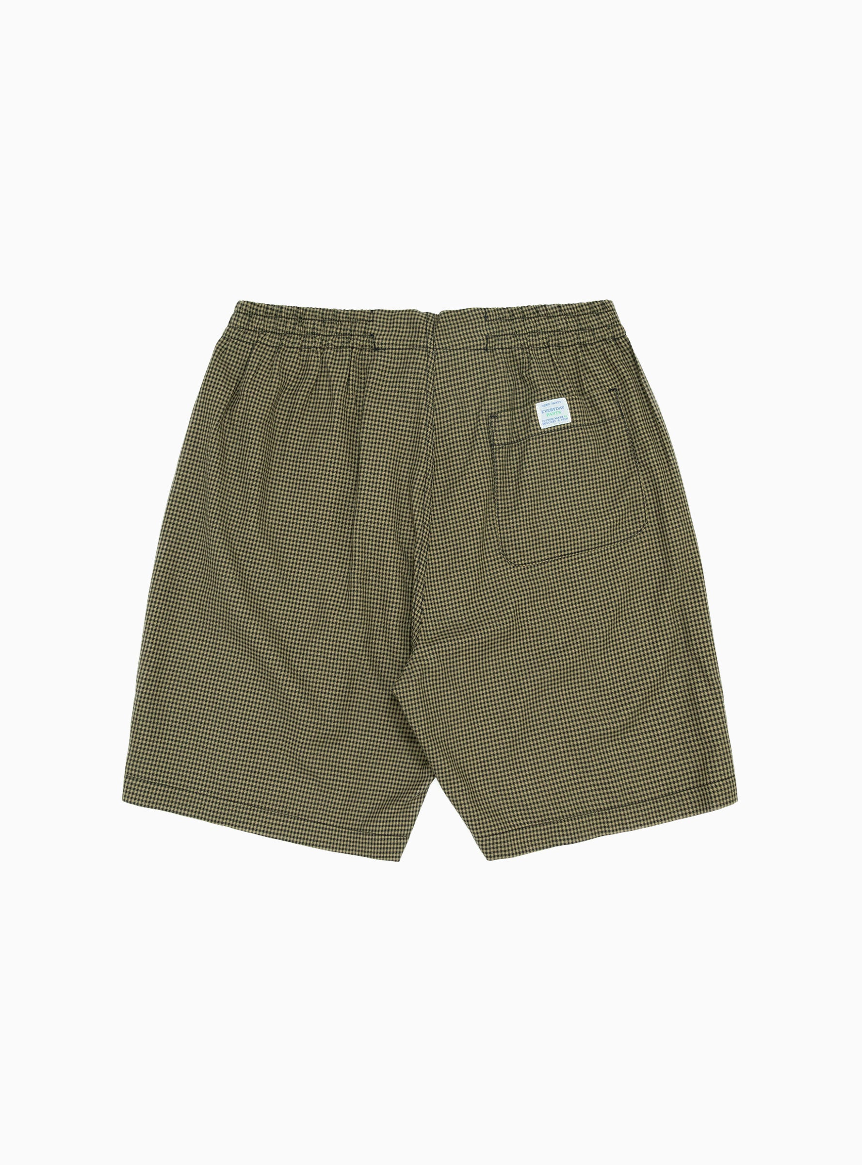  Home Party Shorts Tan Check - Size: Large