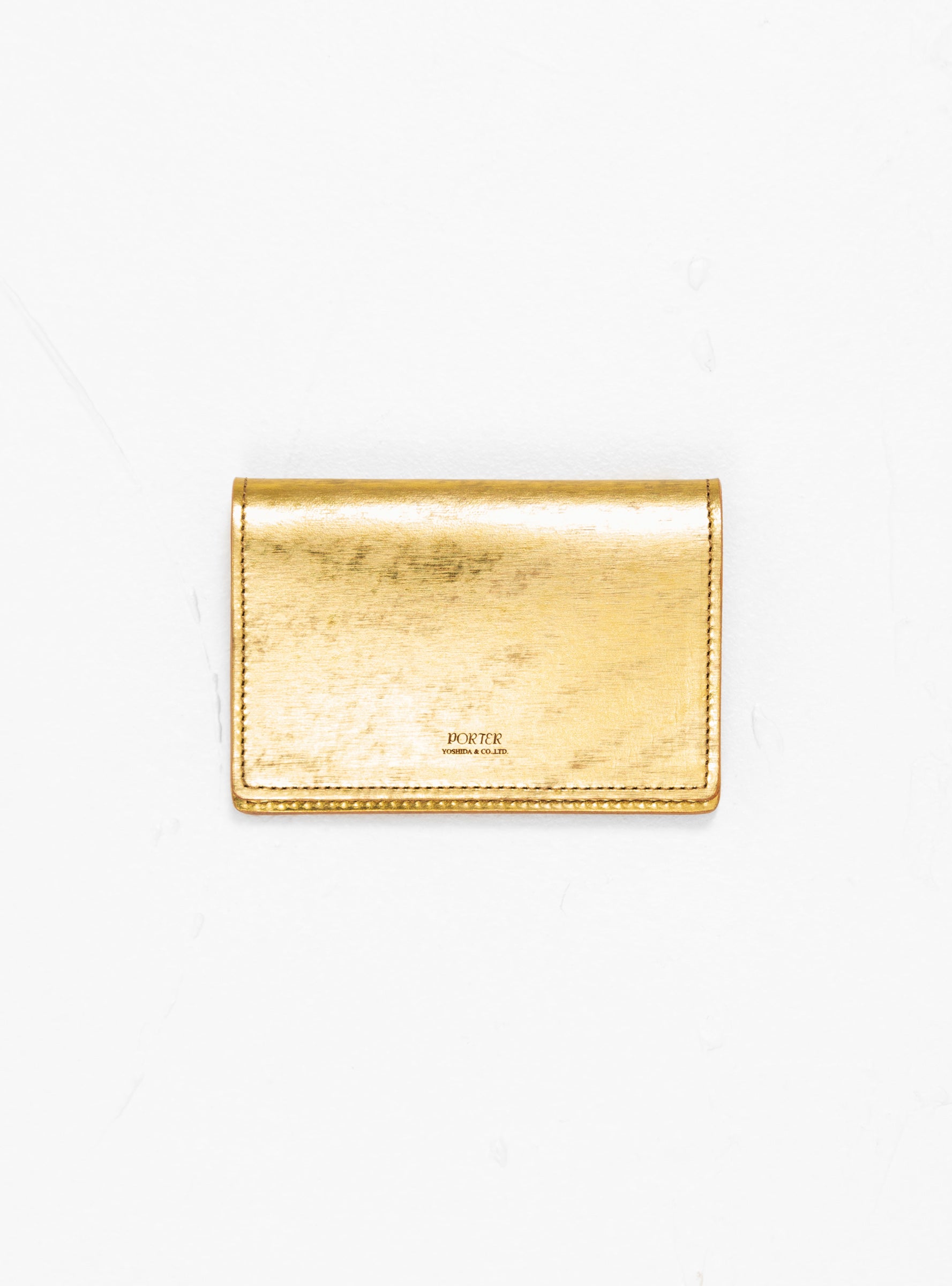  Porter Yoshida & Co. Foil Passport Holder Gold