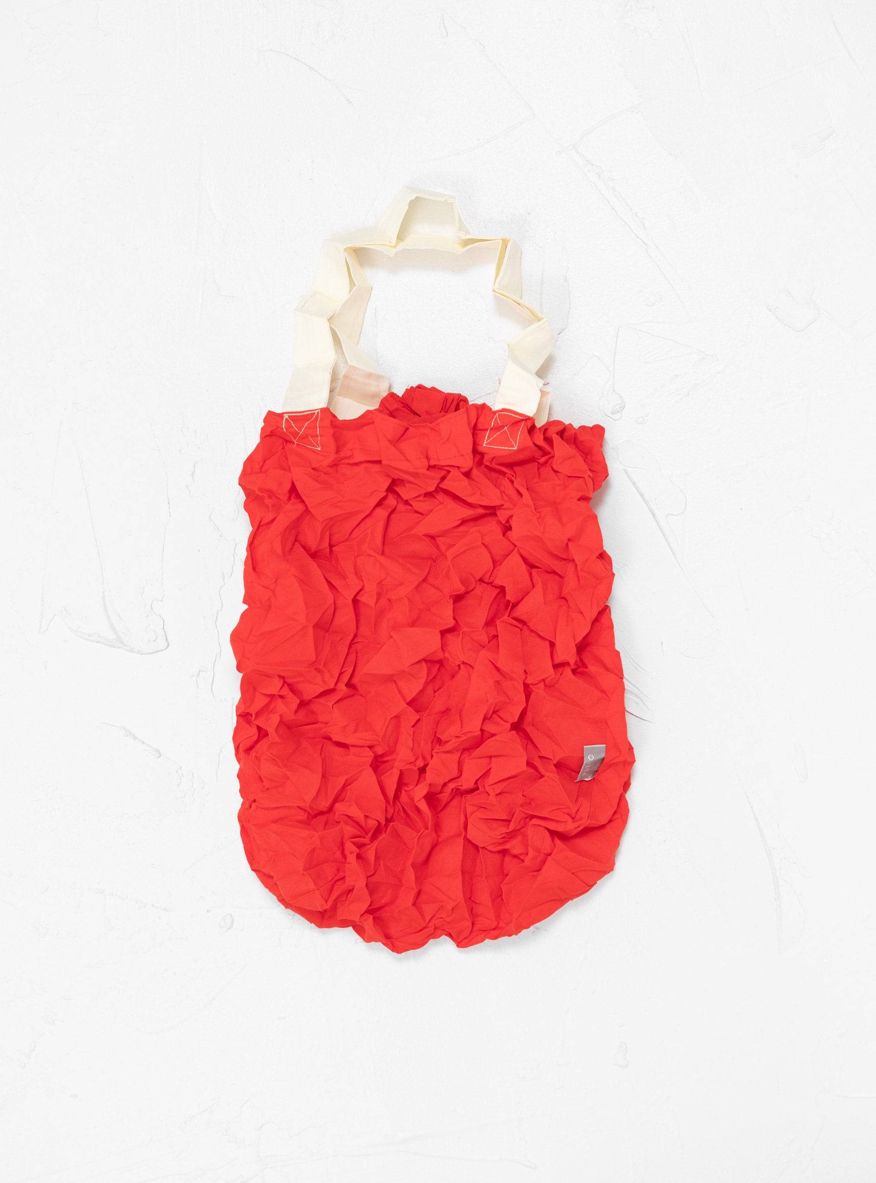  PLECO Kusha Crumpled Tote Bag Red