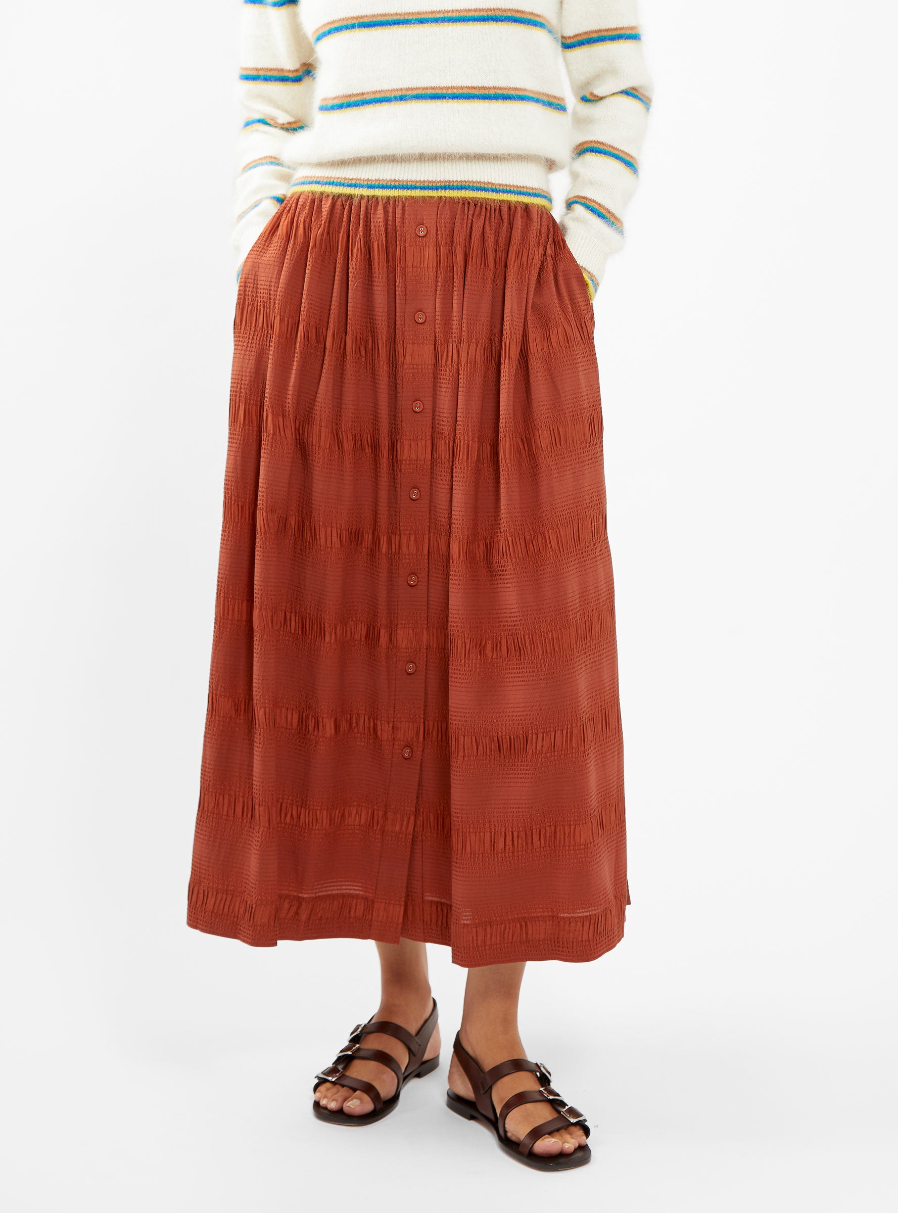  Rachel Comey Modo Skirt Terracotta