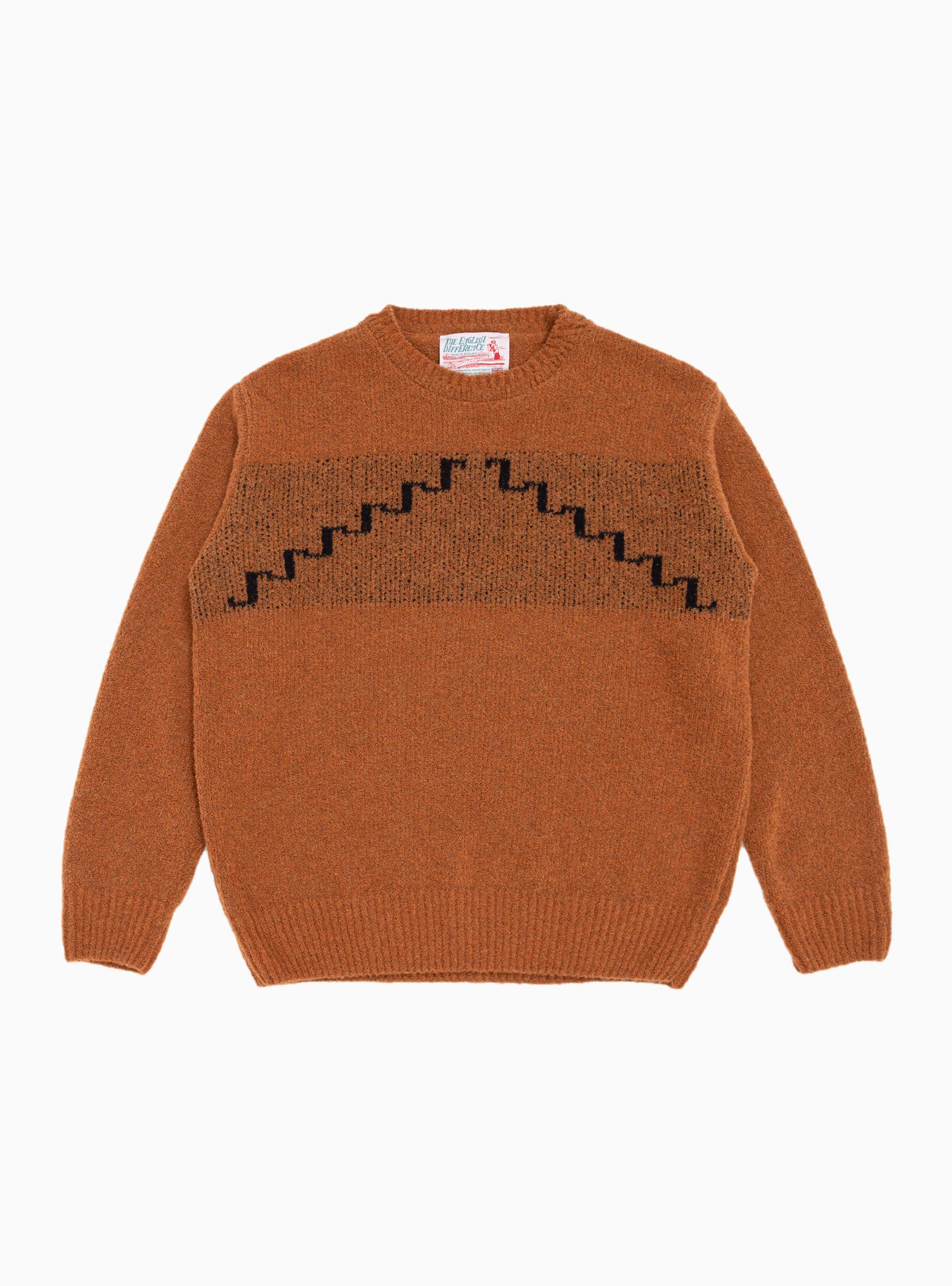  The English Difference Step Boucle Sweater Tobacco