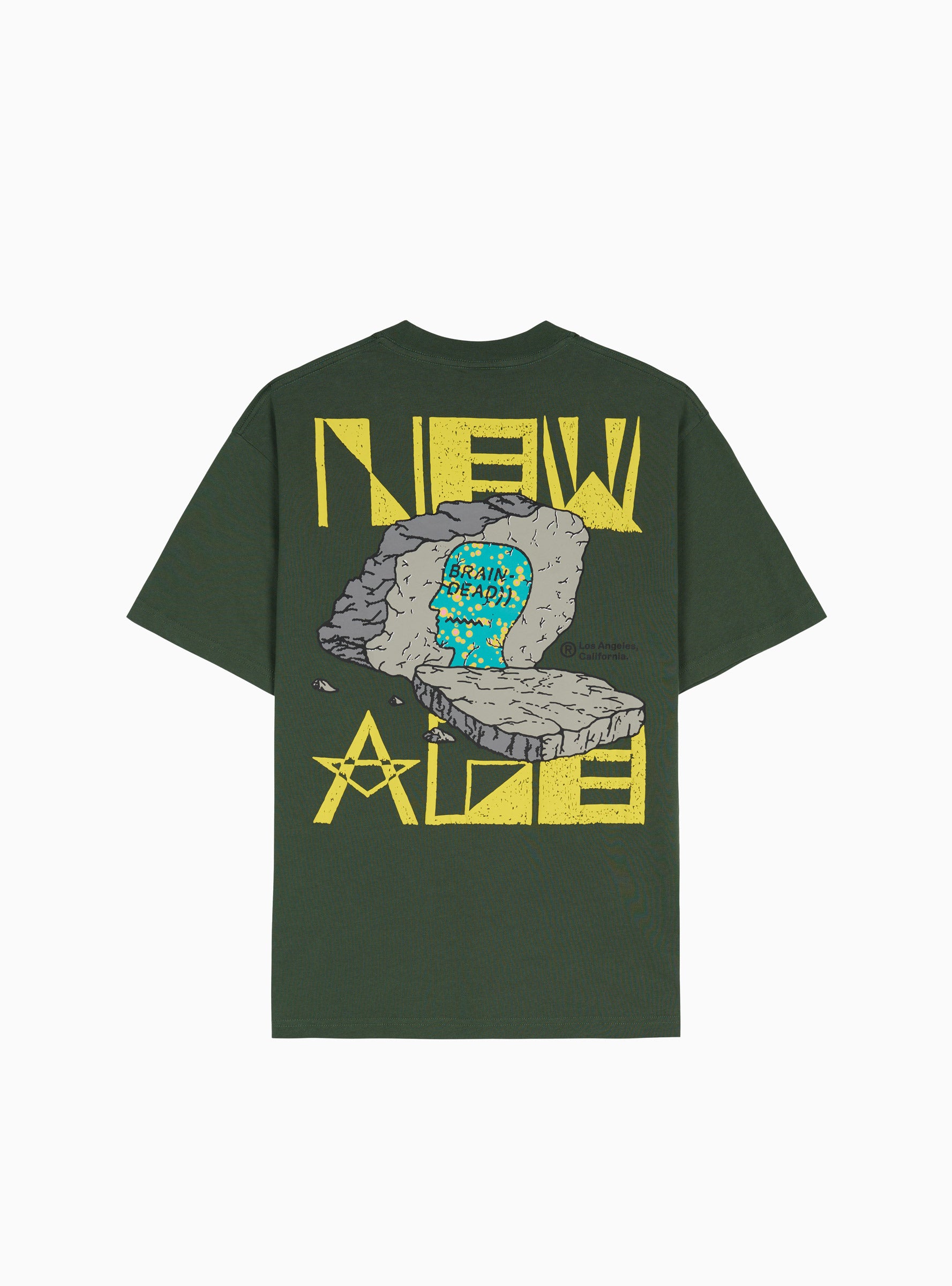 Brain Dead Brain Dead New Age T-shirt Green - Size: Medium