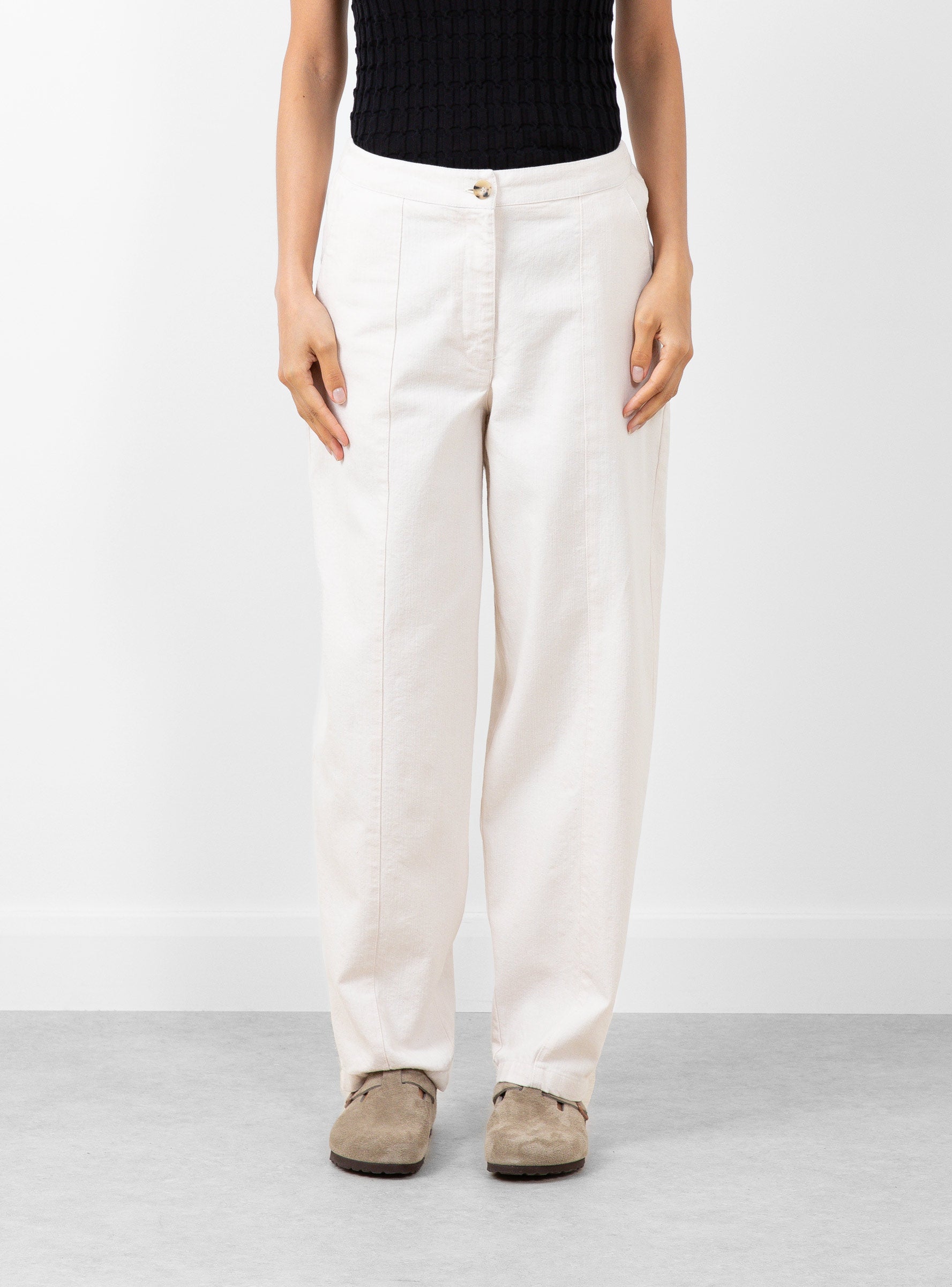  Bellerose Dark Pant White - Size: Medium