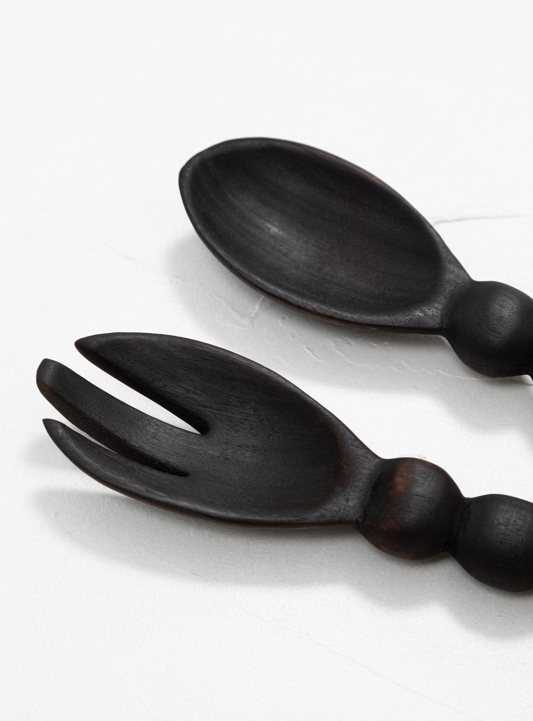  Alessandra Williams Bobbin Salad Servers Black