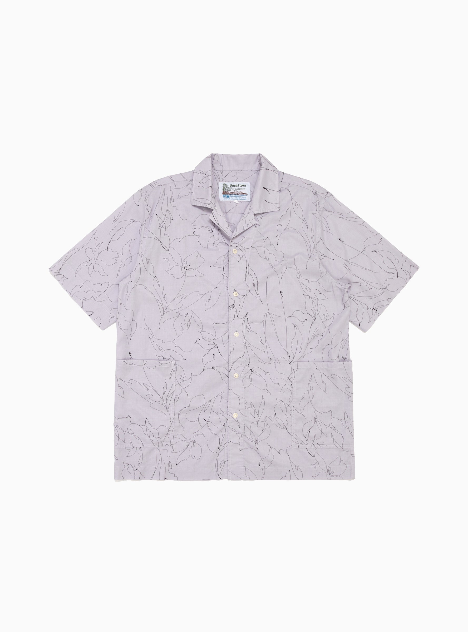  Garbstore Kabana Shirt Lilac Floral