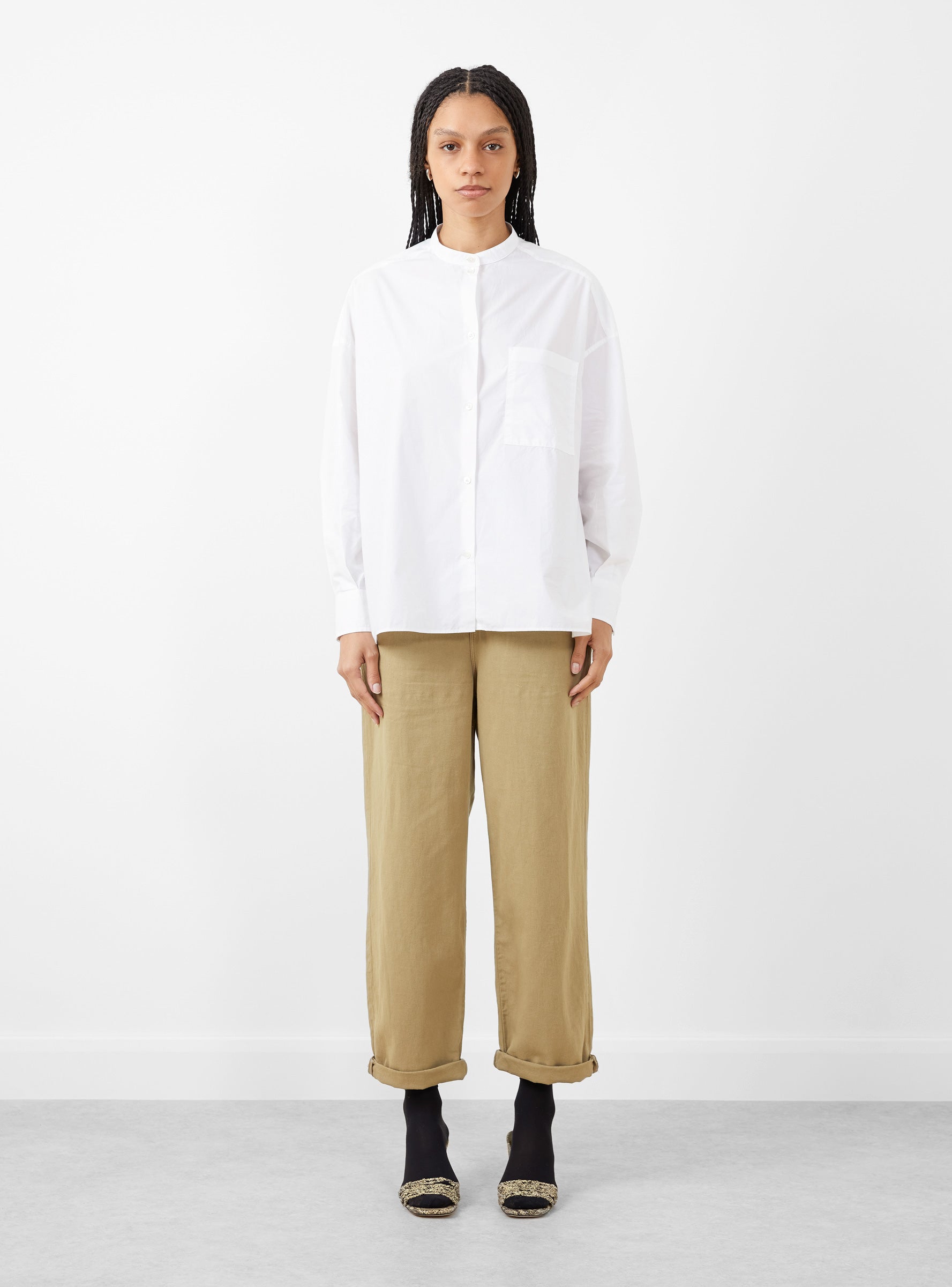  Bellerose Gorky Shirt White - Size: Large