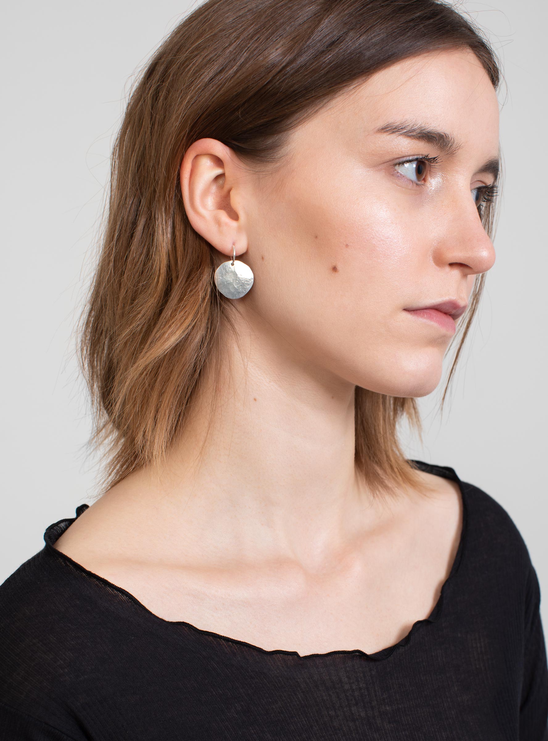  Quarry Large Imi Earrings Silver