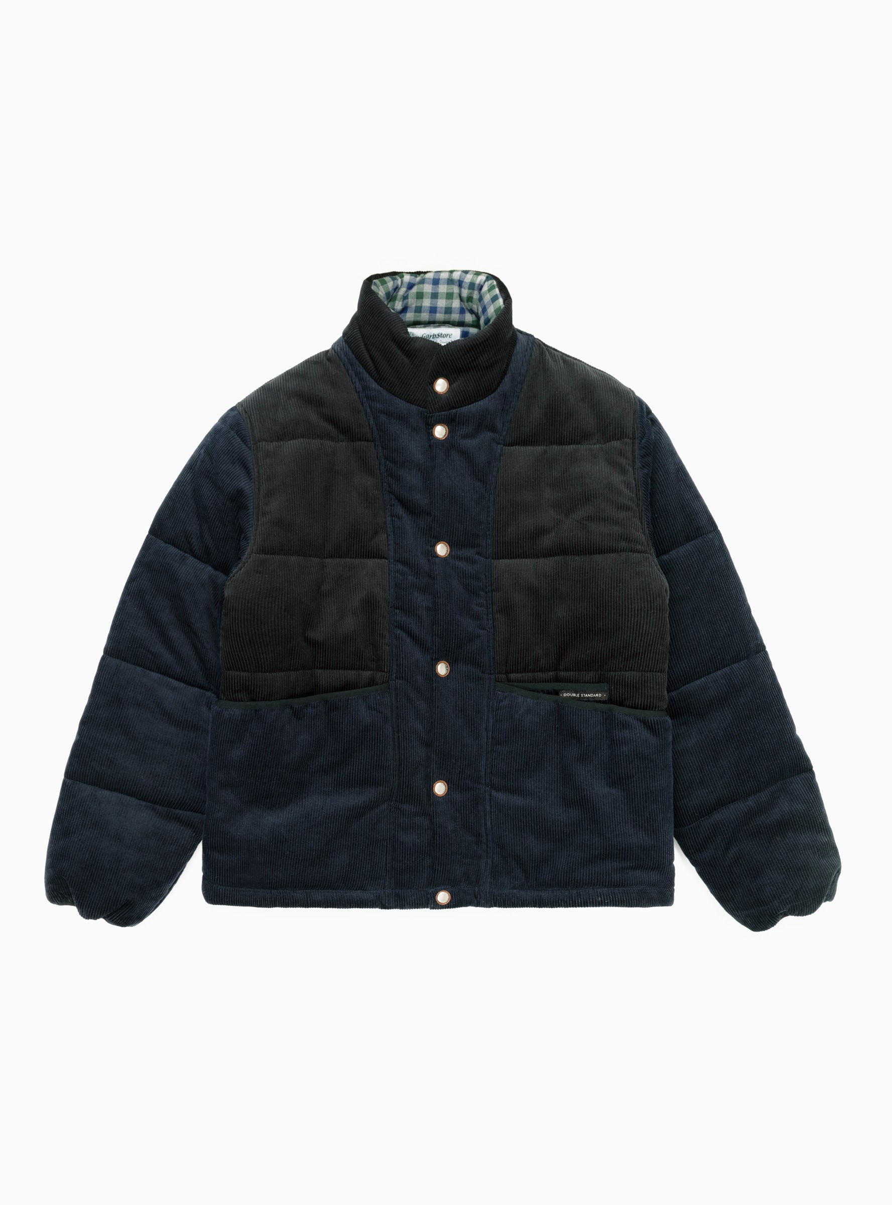  Garbstore Cord Puffer Jacket Navy