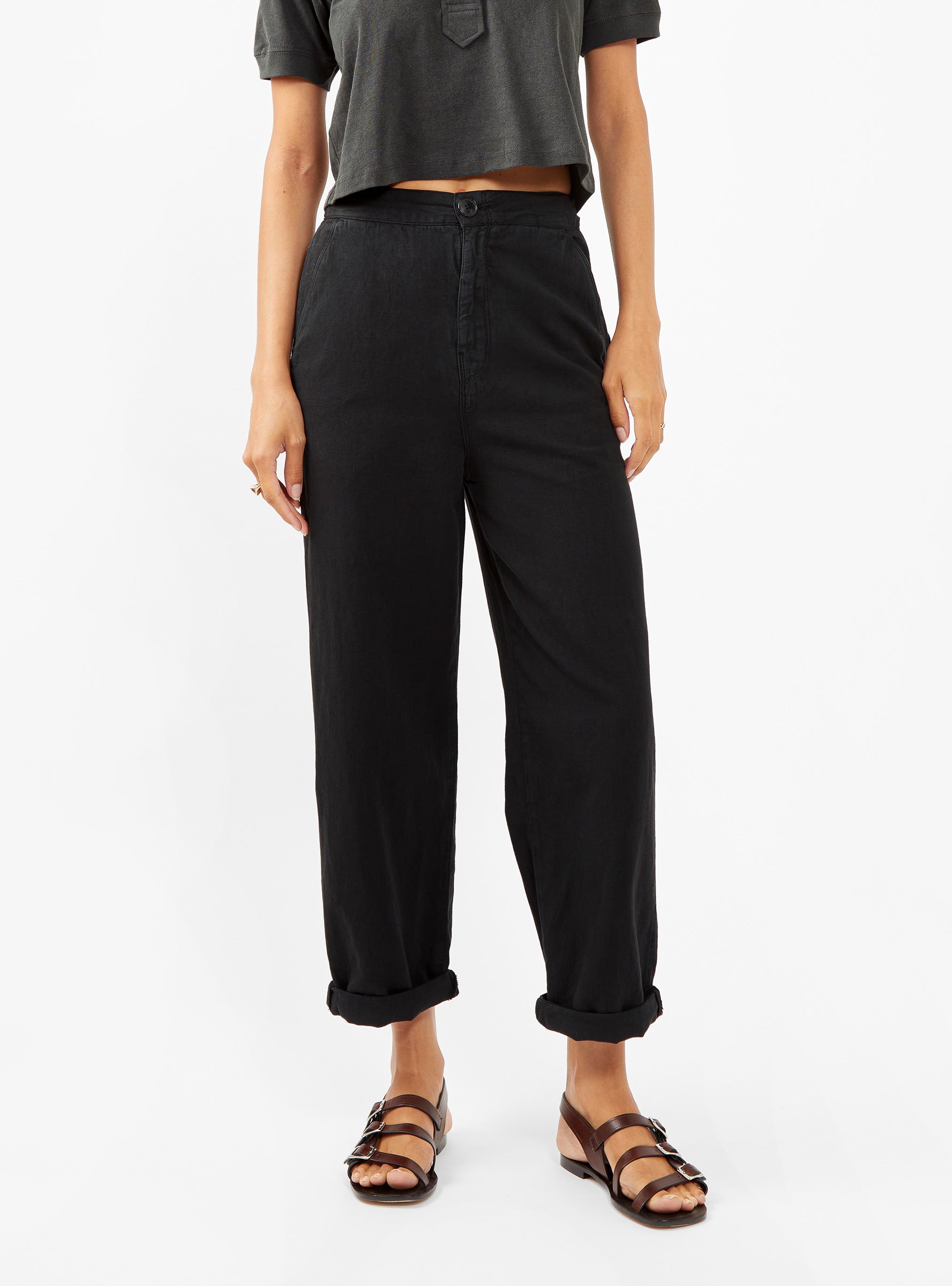  Bellerose Pasop Trousers Off Black