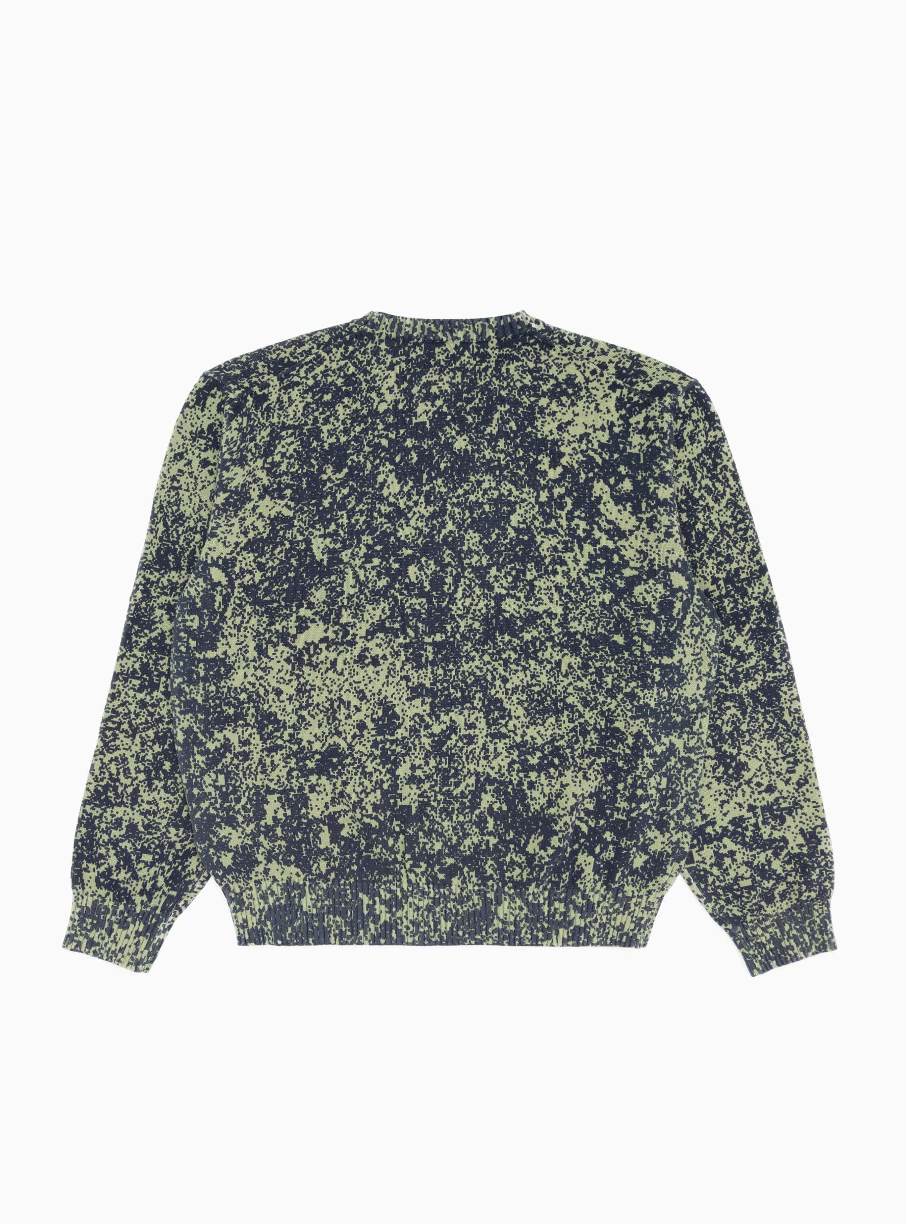  thisisneverthat Pixel Sweater Green & Navy - Size: XL