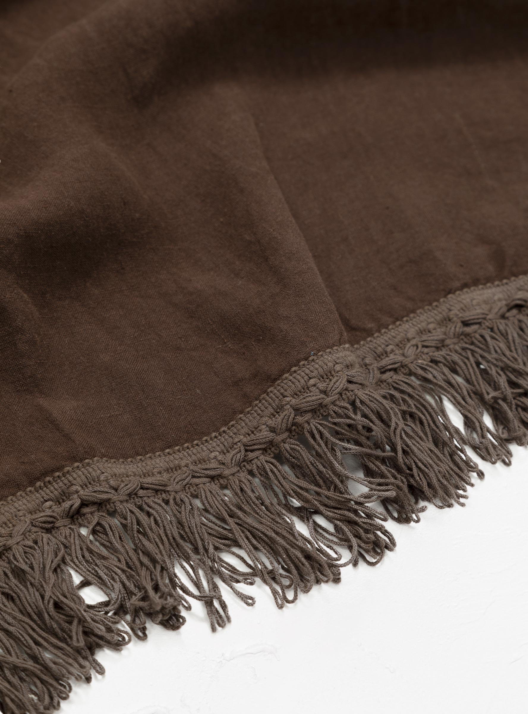  Once Milano Towel Set Long Fringe Brown