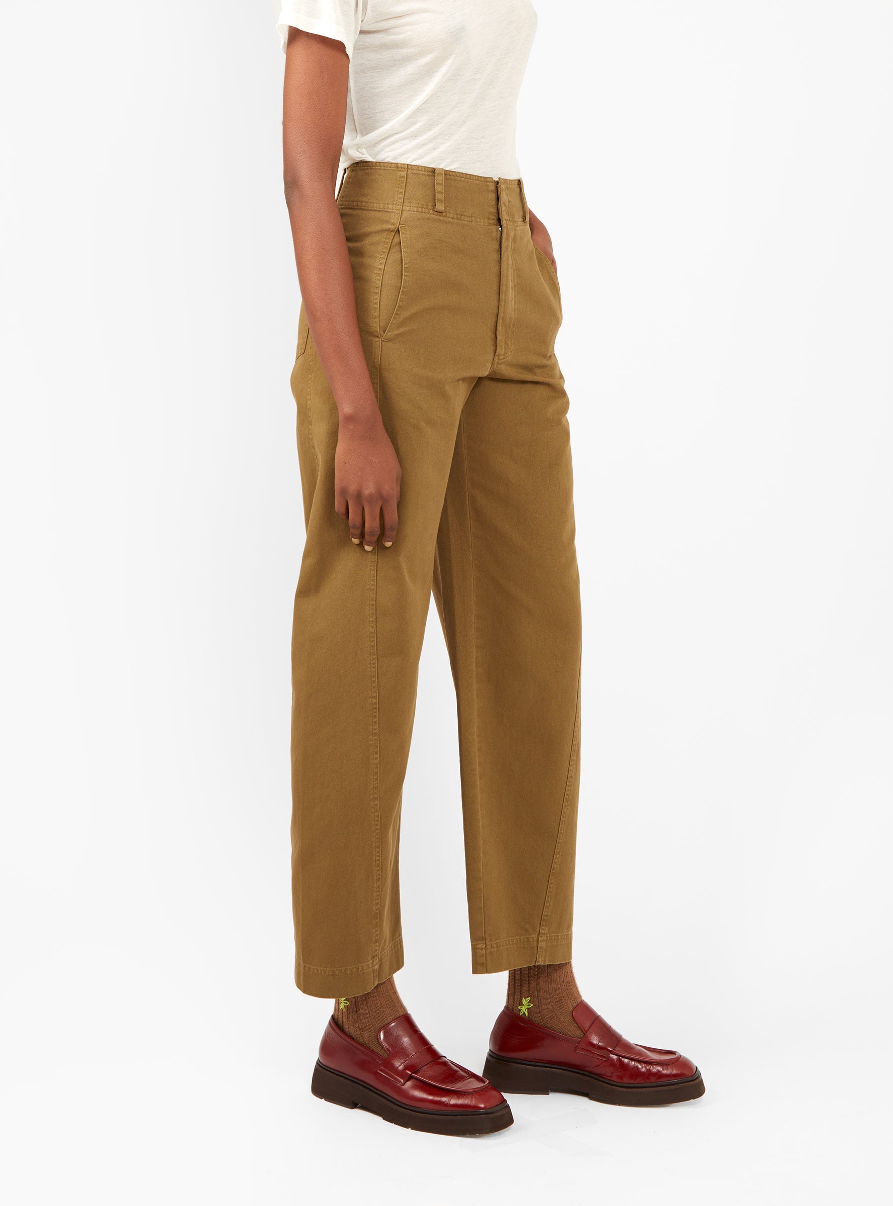  Apiece Apart Meridian Trousers Olive