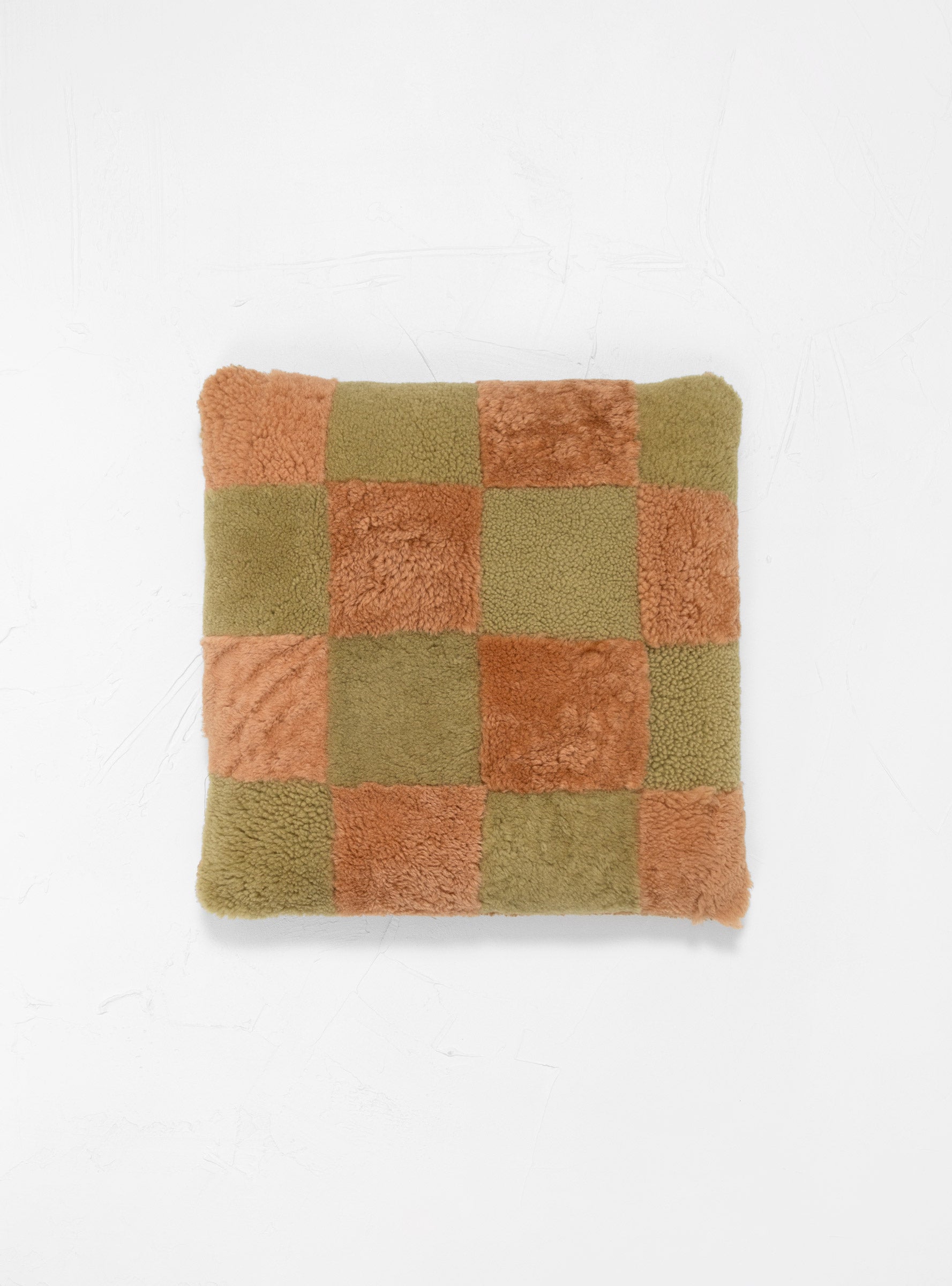  Cawley Check Pillow Peach & Pistachio