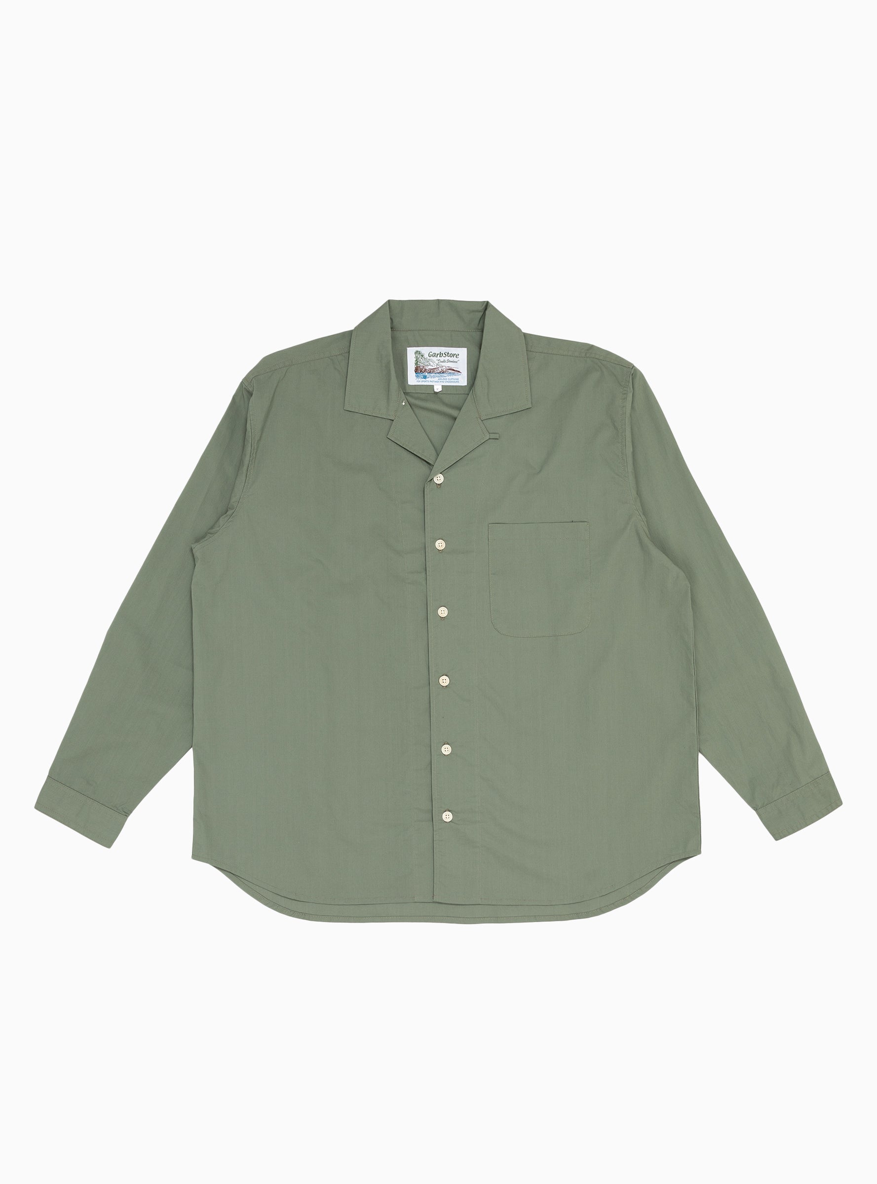  Garbstore Kabana Shirt Sage - Size: Large