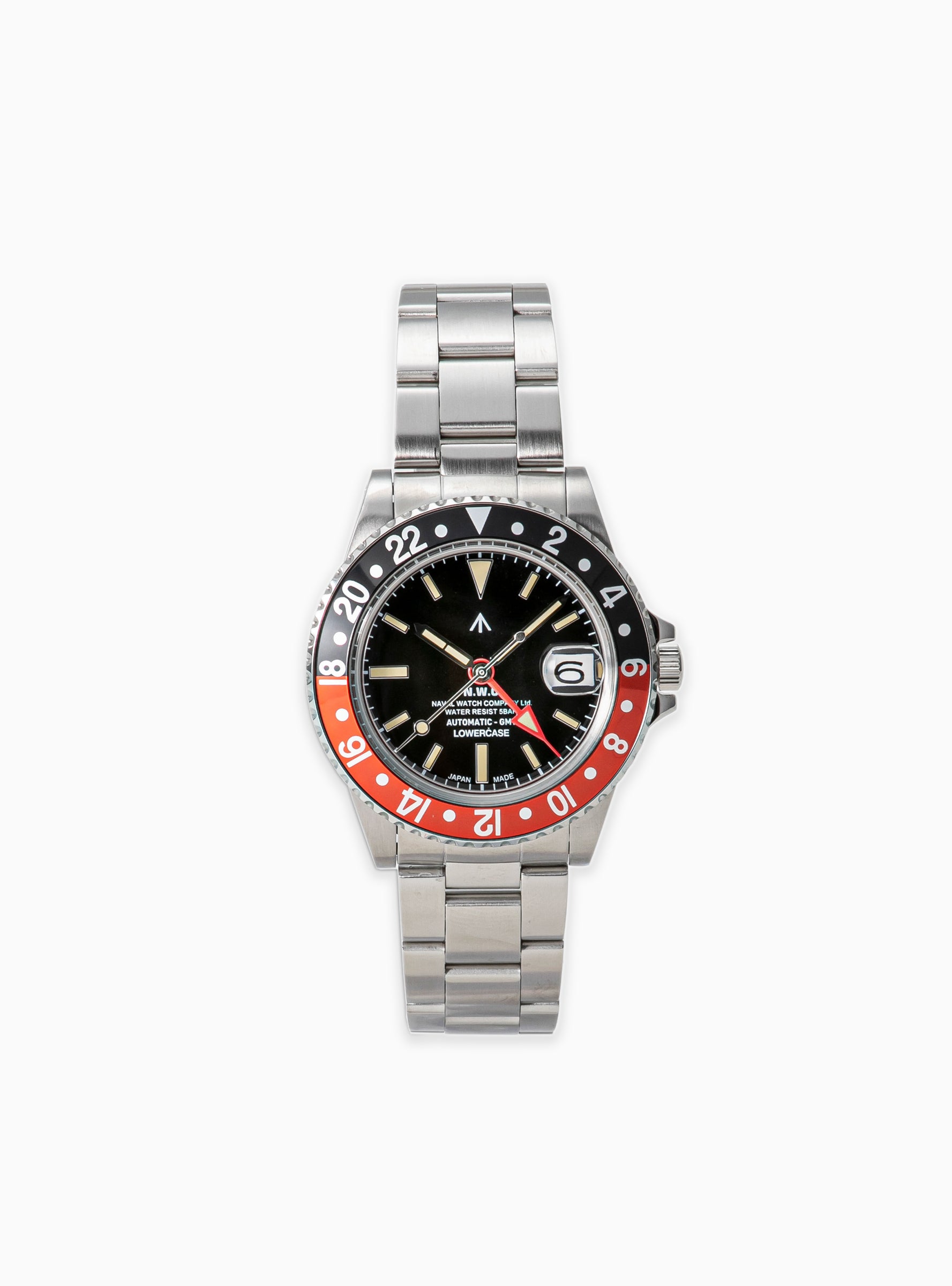  Naval Watch Co. Naval FRXD004 GMT Automatic Watch Red & Black