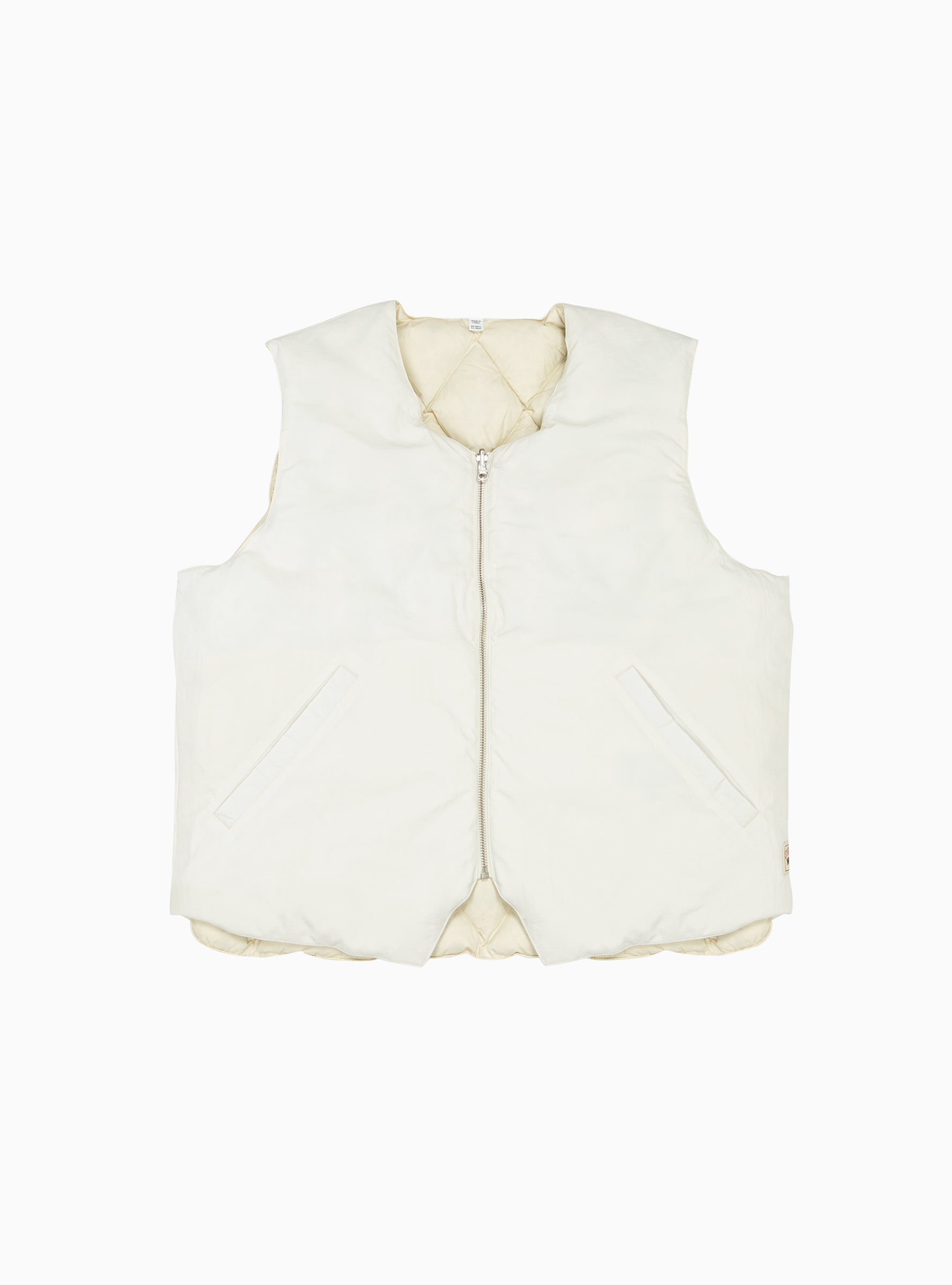  Stüssy Reversible Quilted Vest Cream