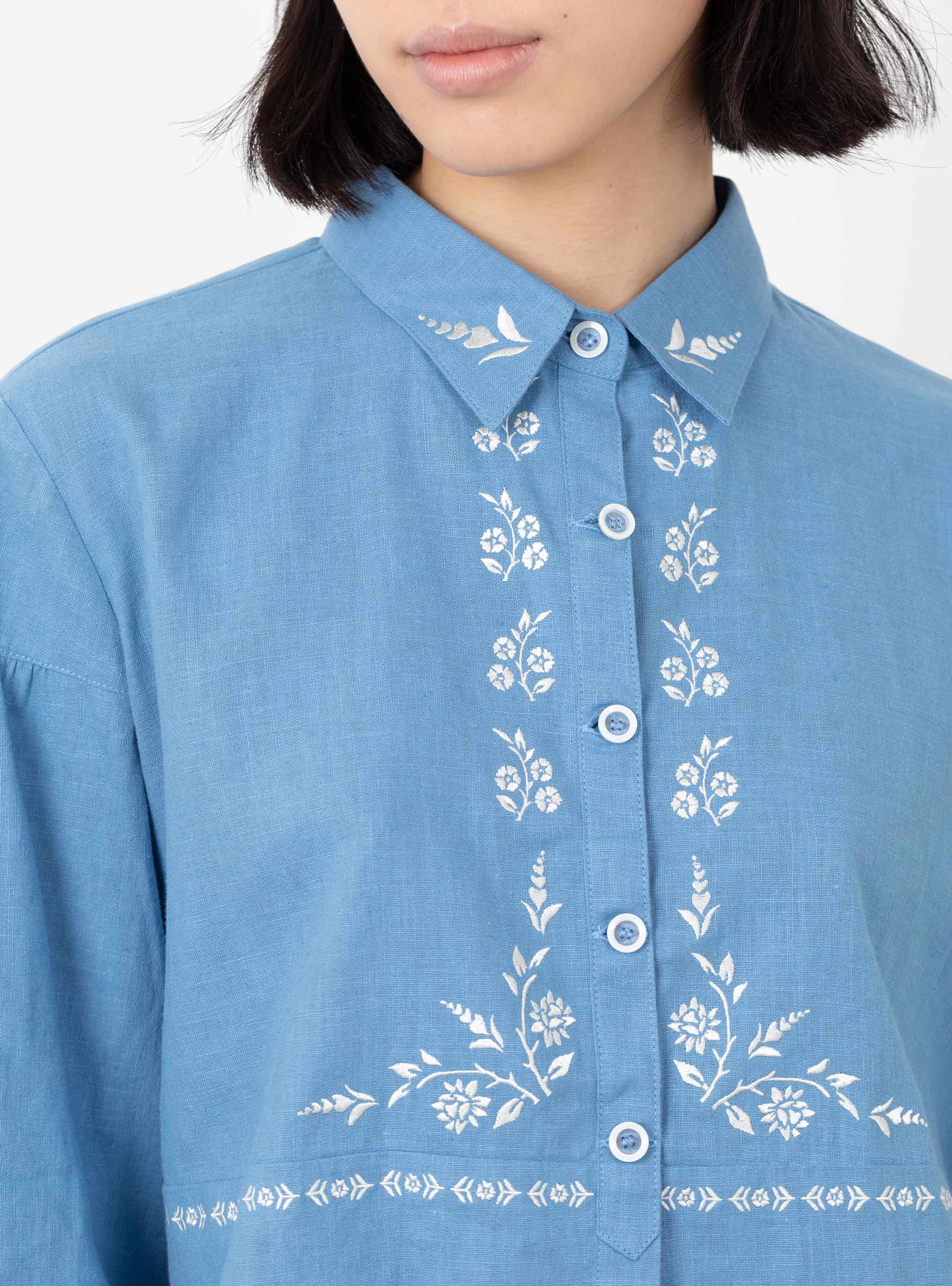  Sideline Harriet Shirt Blue Mist - Size: XS