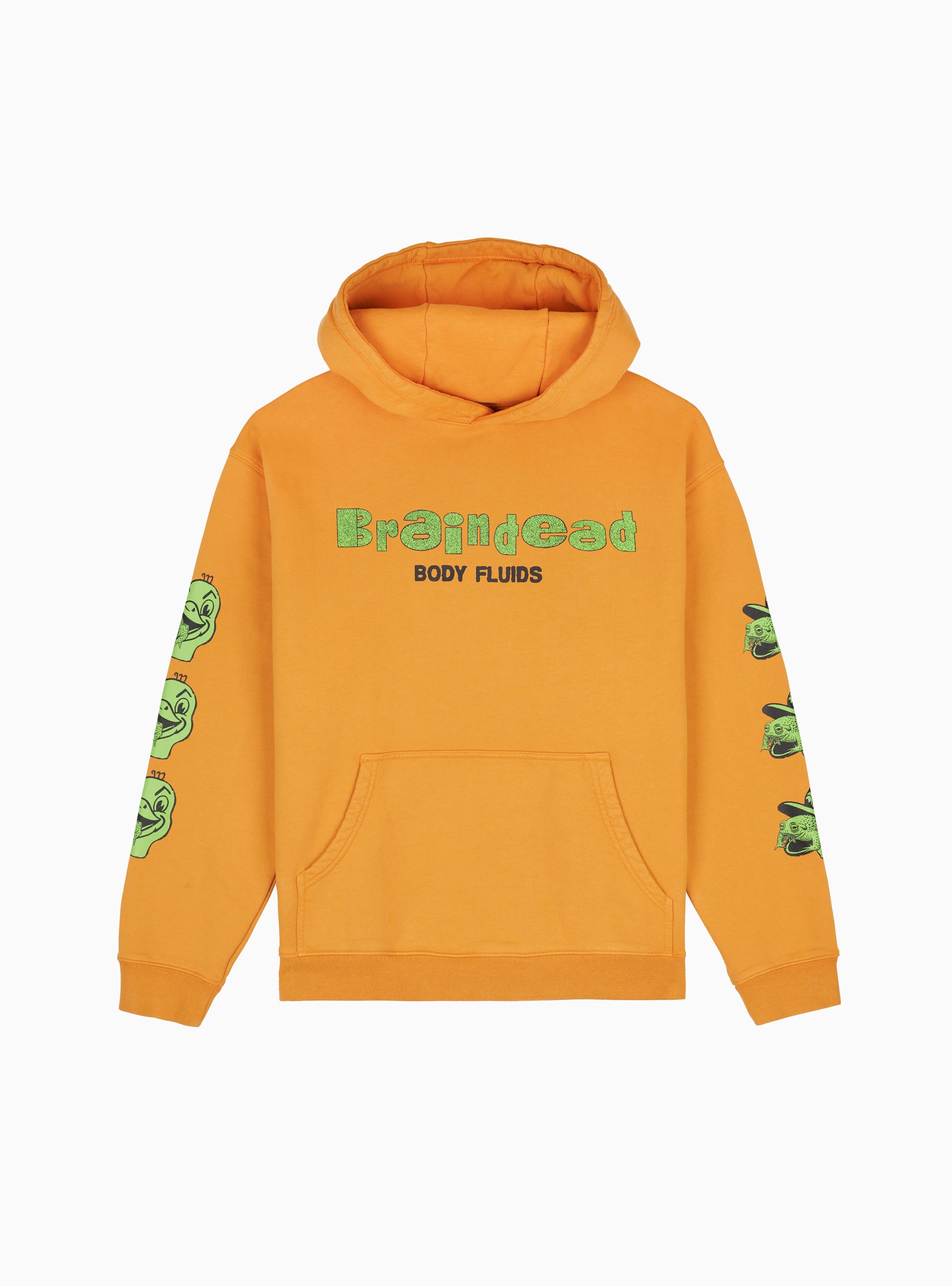  Brain Dead Toad Licker Hoodie Sweatshirt Orange