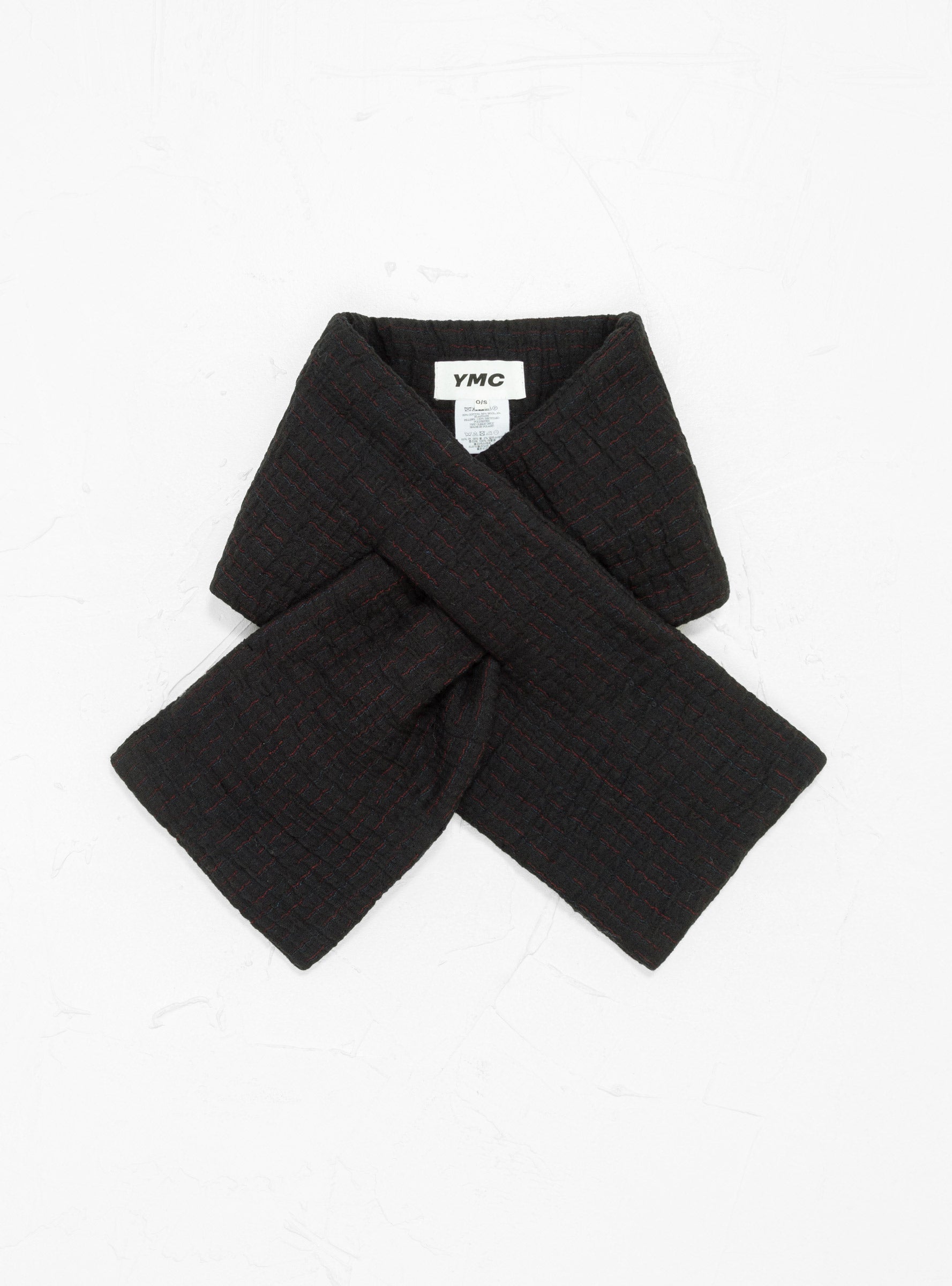  YMC Slot Scarf Black