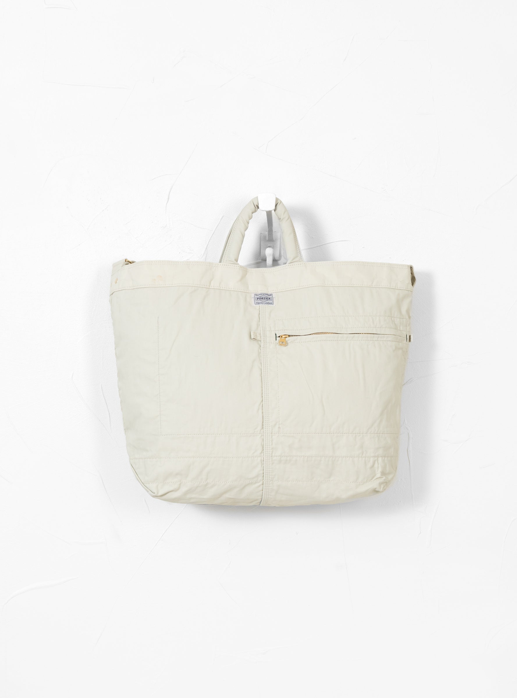  Porter Yoshida & Co. MILE 2-Way Tote Bag Large White