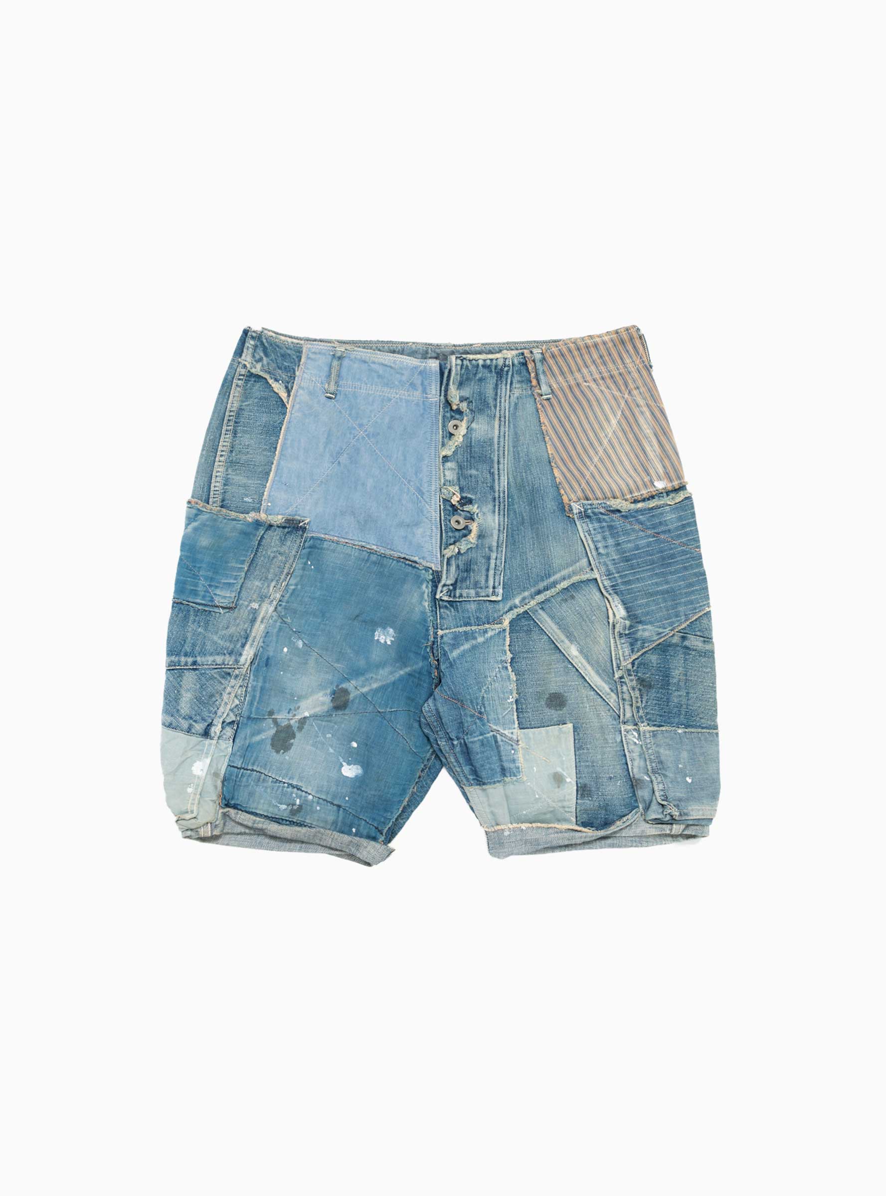  Kapital Kapital Patchwork Denim Shorts