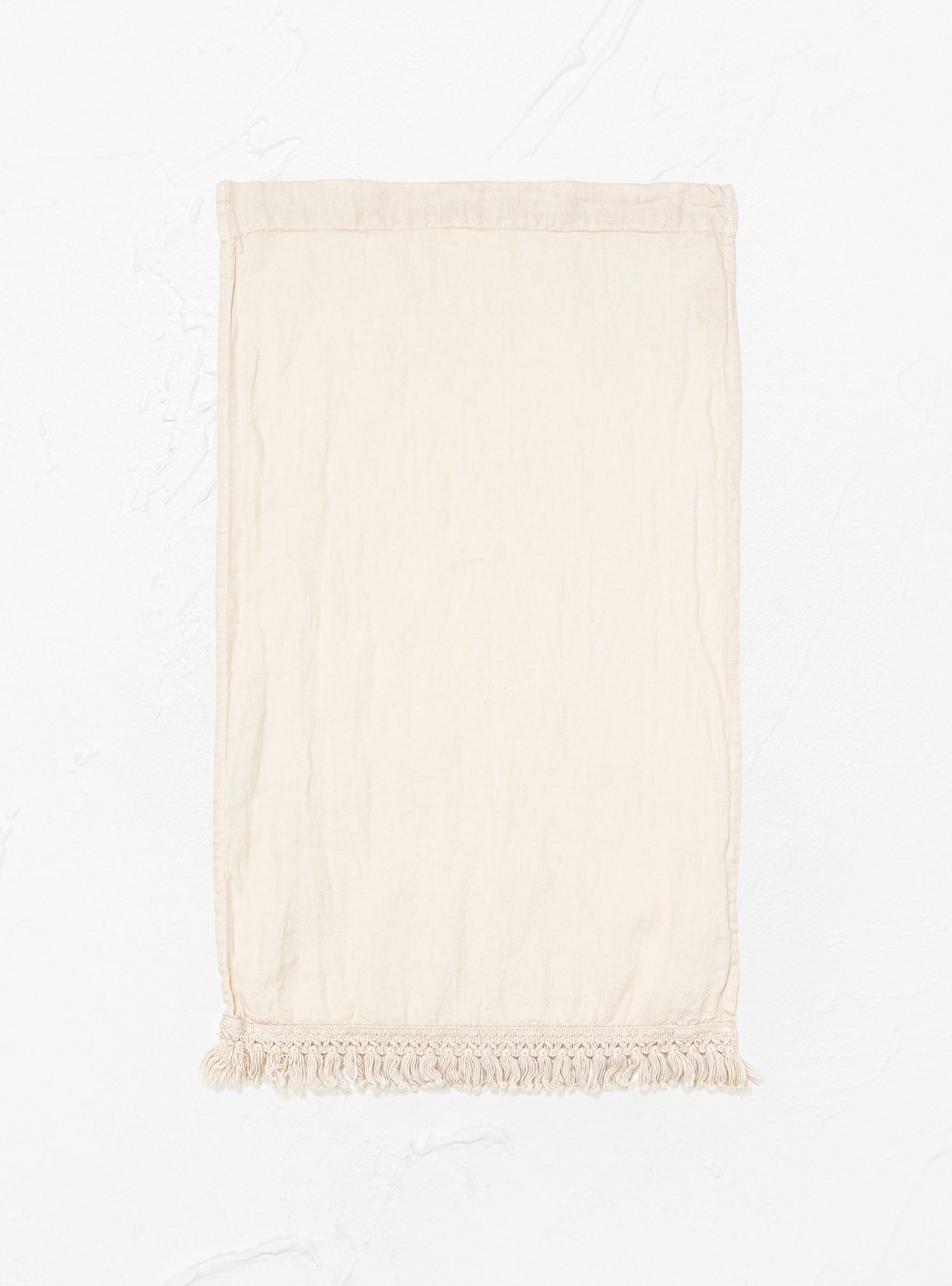  Once Milano Towel Set Short Fringe Cream