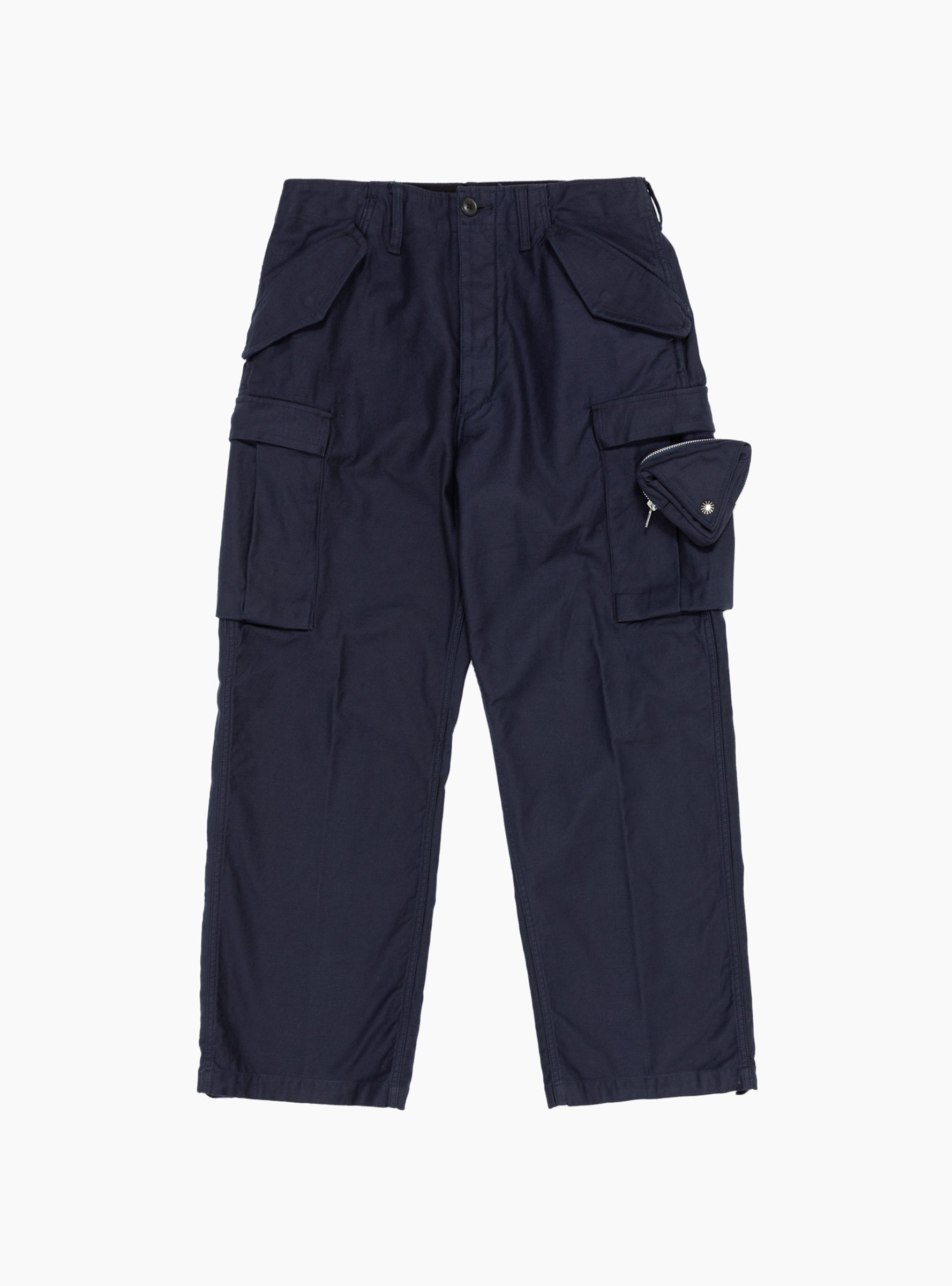  TOGA VIRILIS Cotton Cargo Trousers Navy