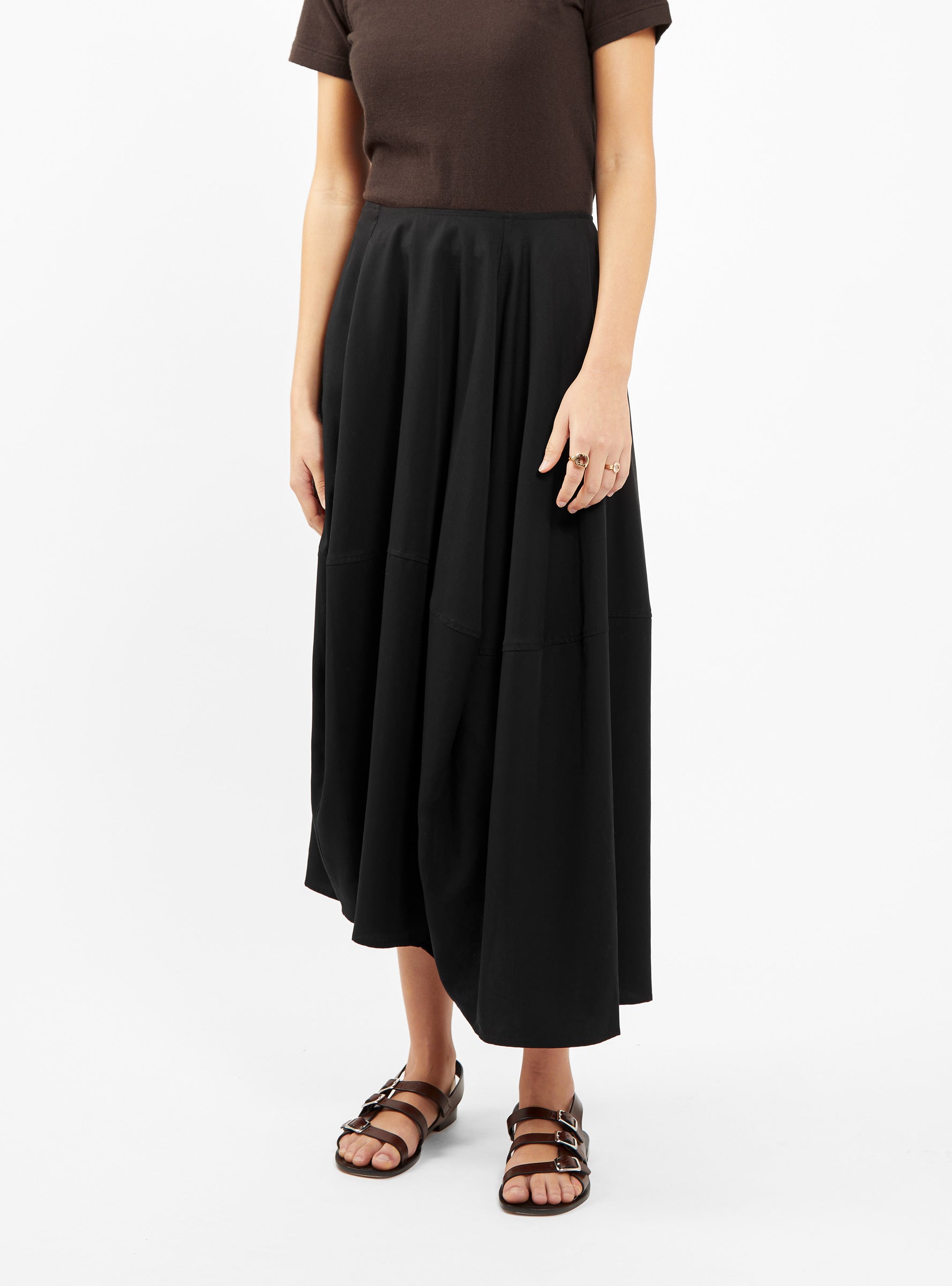  Apiece Apart Palissade Drape Skirt Black