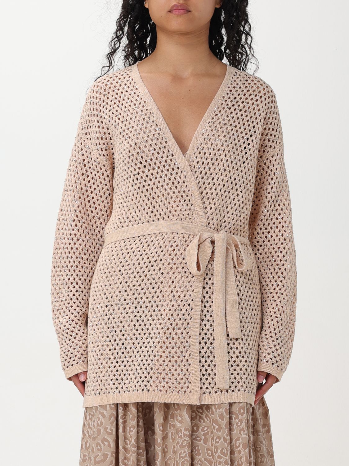 Twinset Cardigan TWINSET Woman color Rose Gold