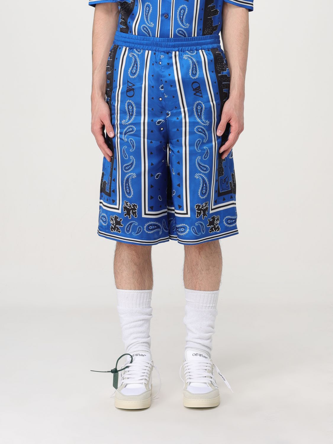 OFF-WHITE Short OFF-WHITE Men colour Blue