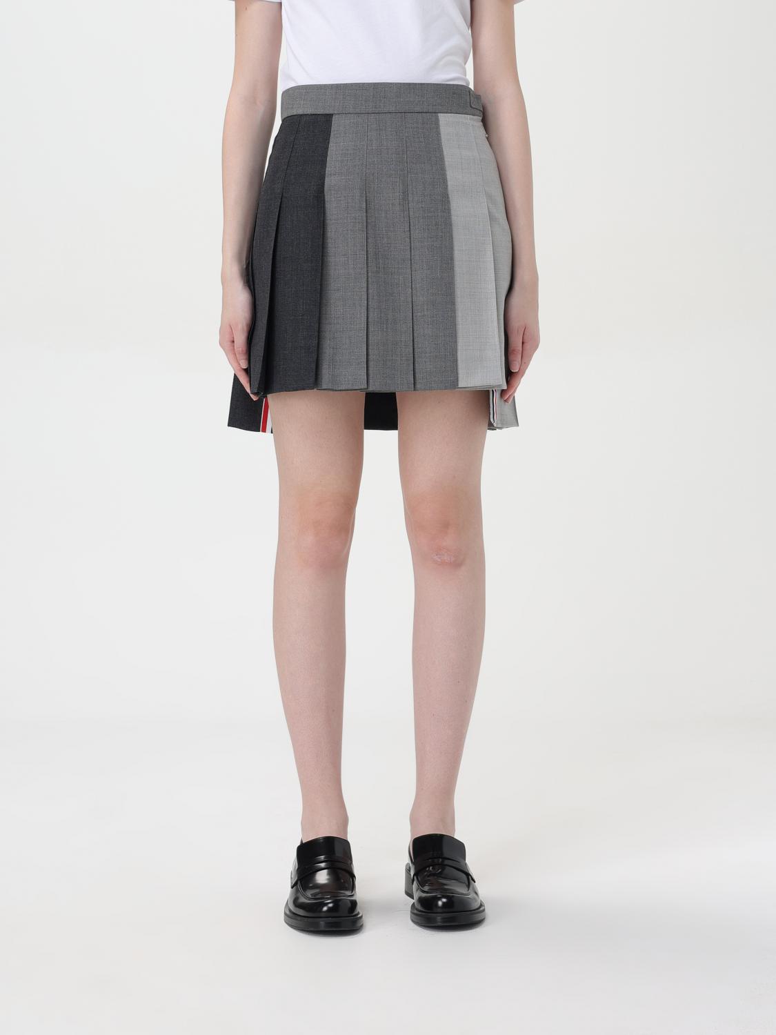 Thom Browne Skirt THOM BROWNE Woman color Grey