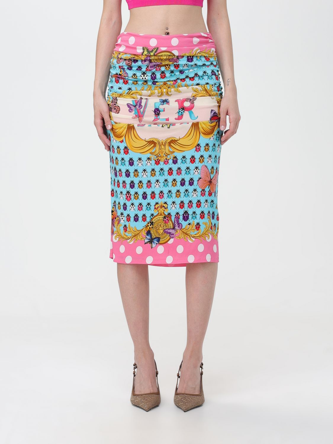 Versace Skirt VERSACE Woman colour Blue