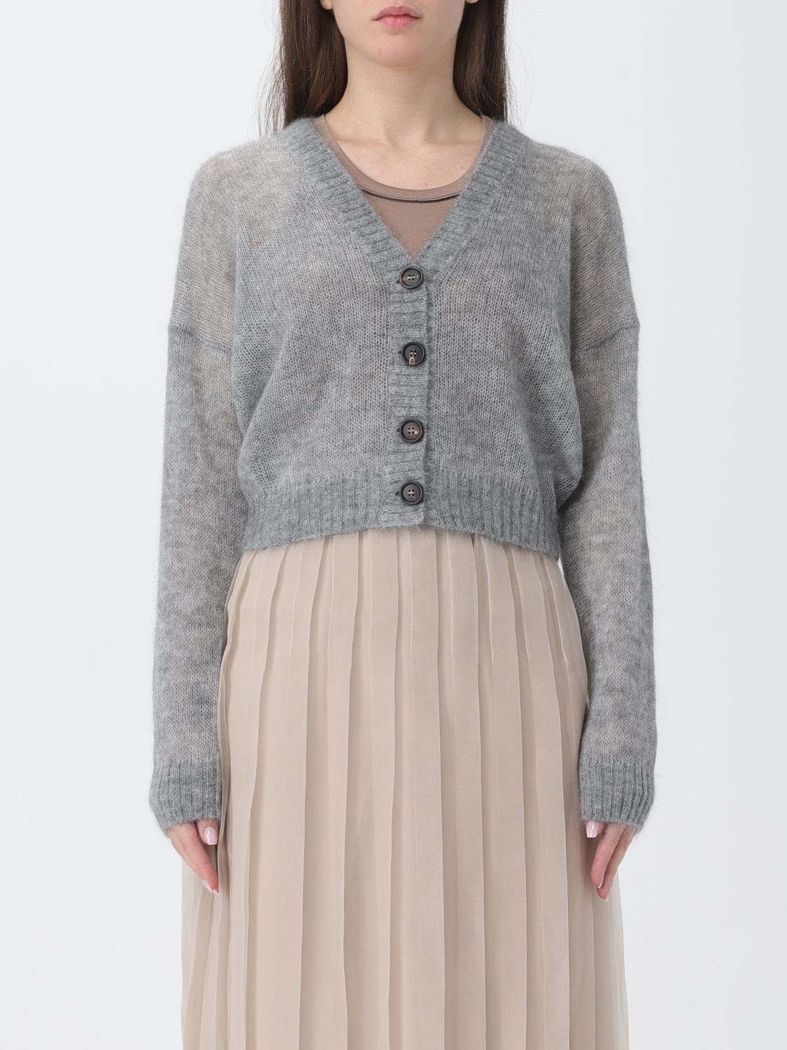 Brunello Cucinelli Jumper BRUNELLO CUCINELLI Woman colour Grey