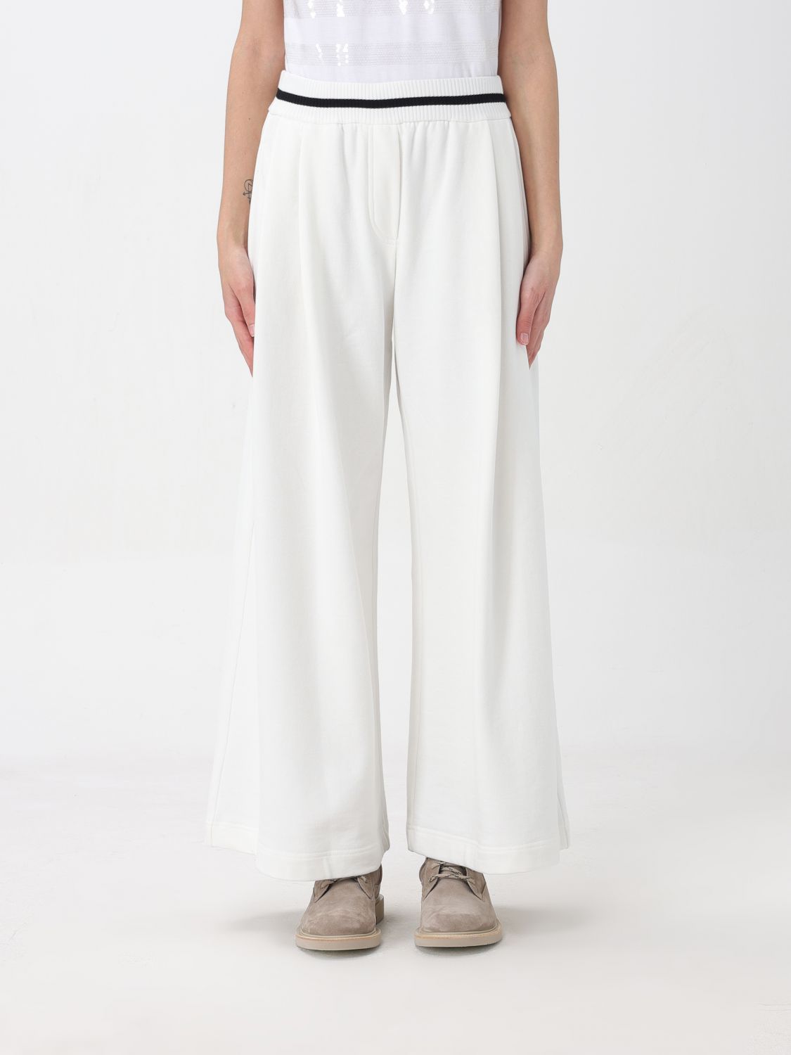 Brunello Cucinelli Trousers BRUNELLO CUCINELLI Woman colour White