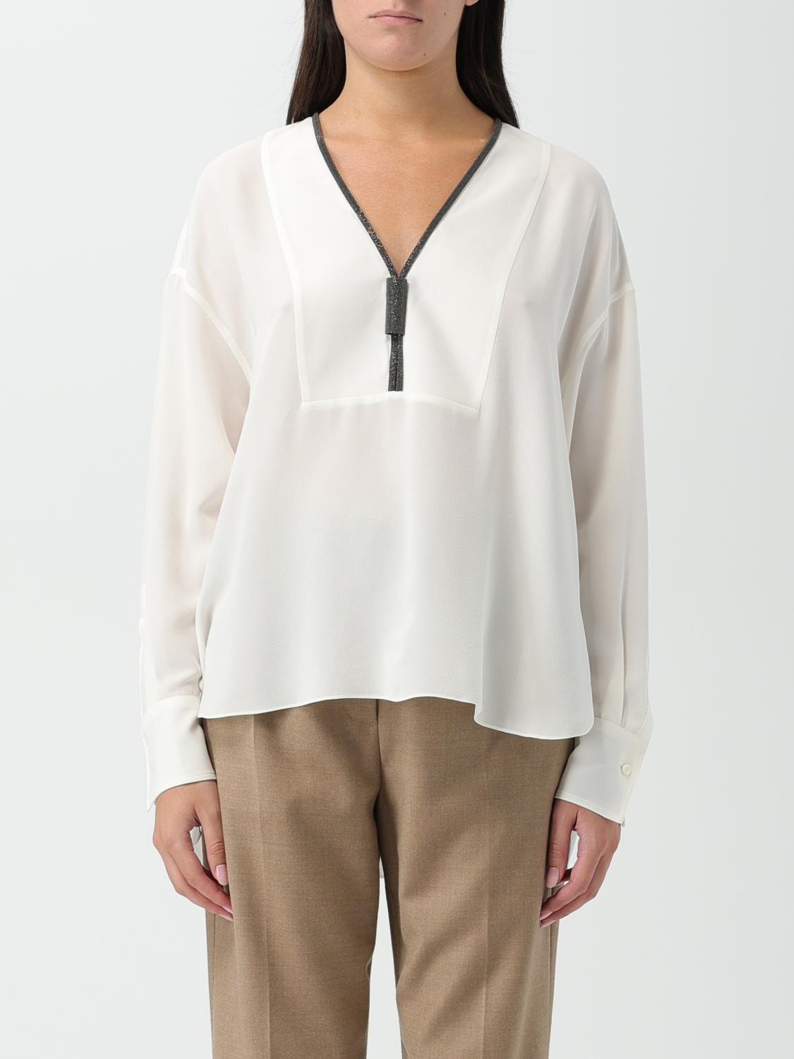 Brunello Cucinelli Top BRUNELLO CUCINELLI Woman colour White