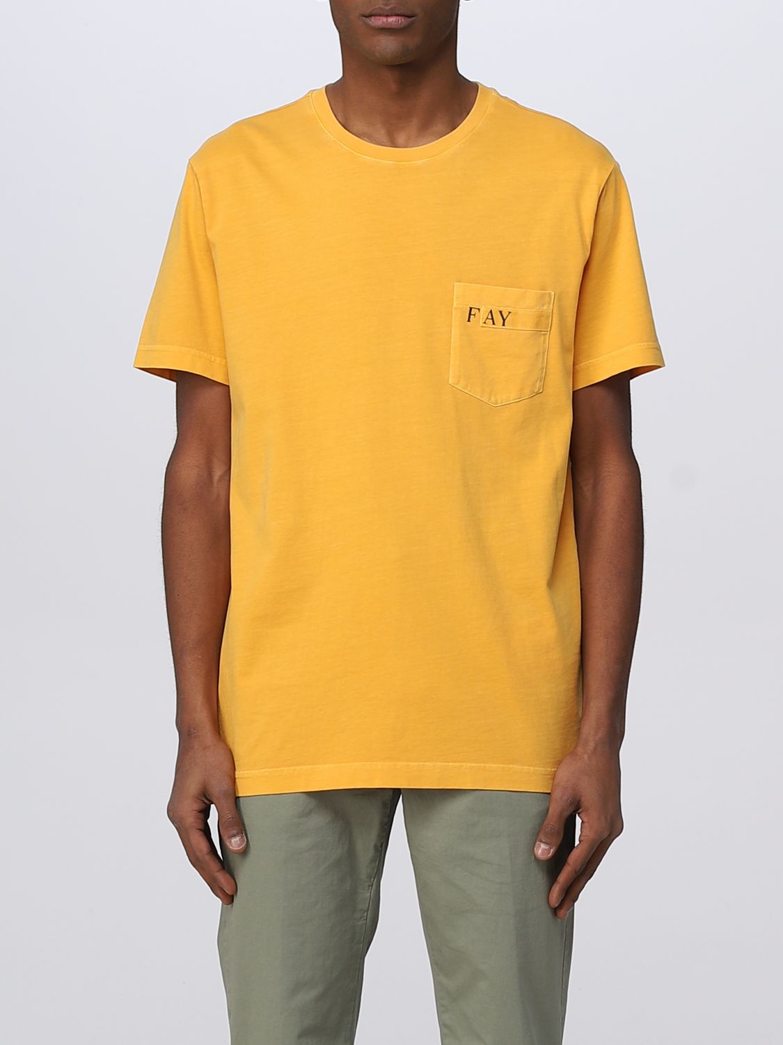 Fay T-Shirt FAY Men colour Yellow