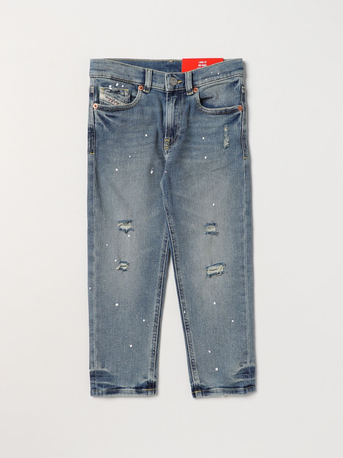 Diesel Trousers DIESEL Kids colour Denim